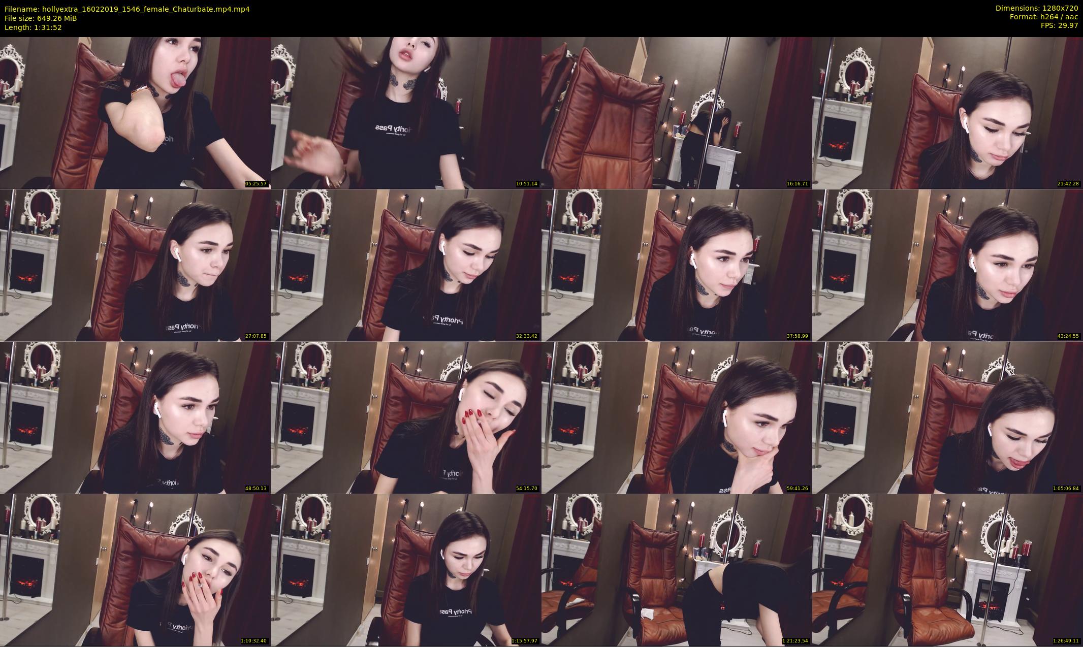 hollyextra — 92 minute Chaturbate female cam show recording, 720p, Feb 16, 2019