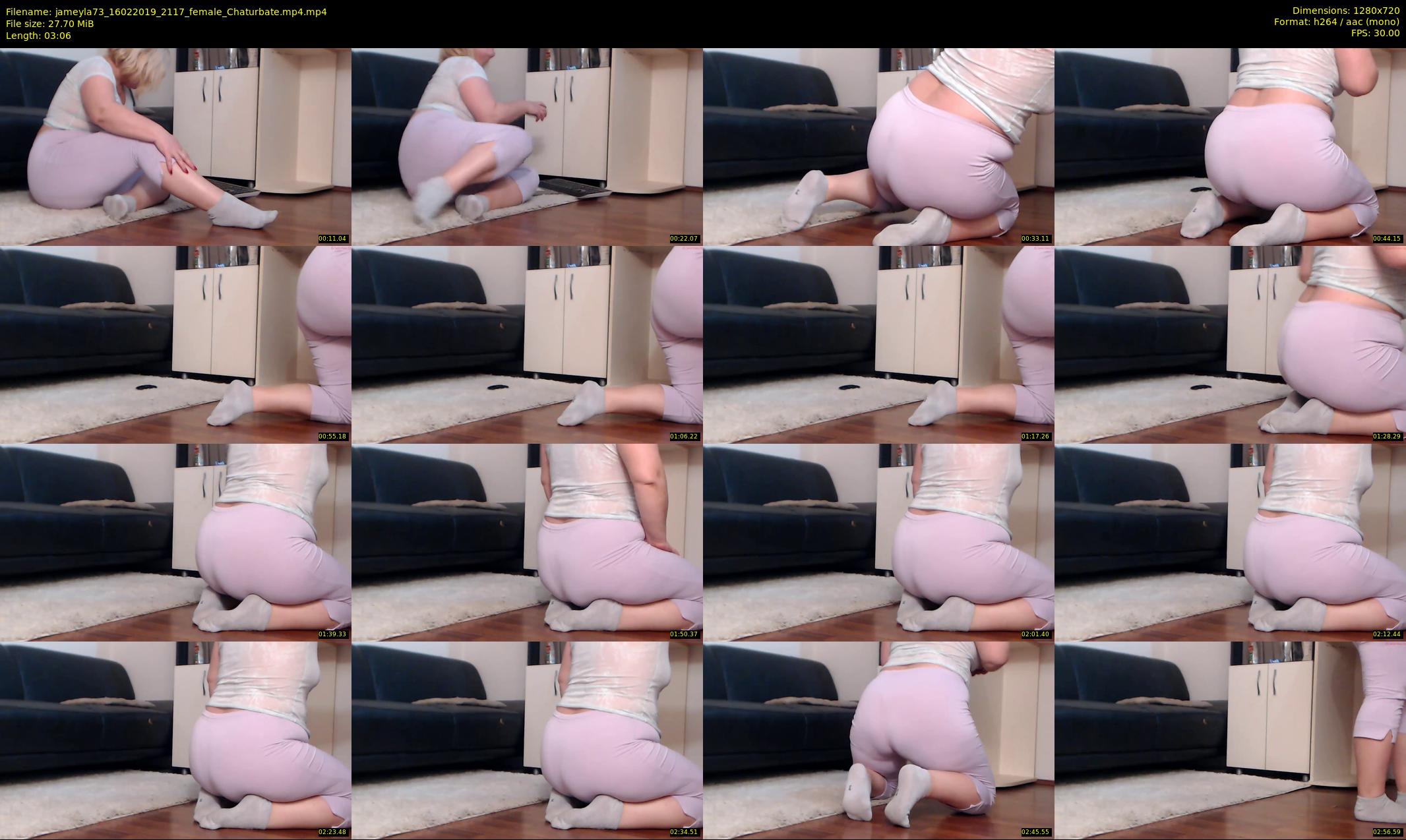 jameyla73 — 4 minute Chaturbate female cam show recording, 720p, Feb 16, 2019