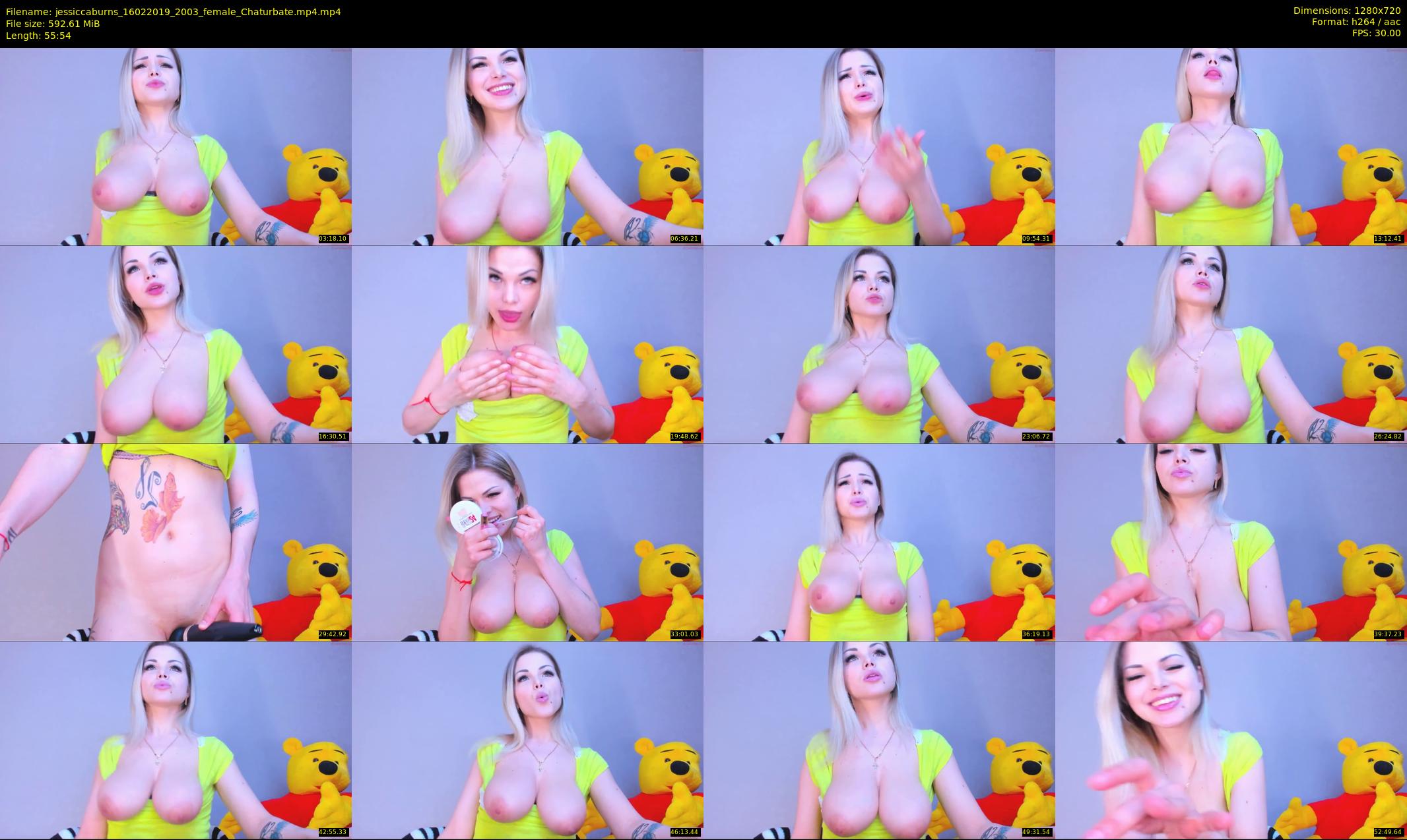 jessiccaburns — 56 minute Chaturbate female cam show recording, 720p, Feb 16, 2019
