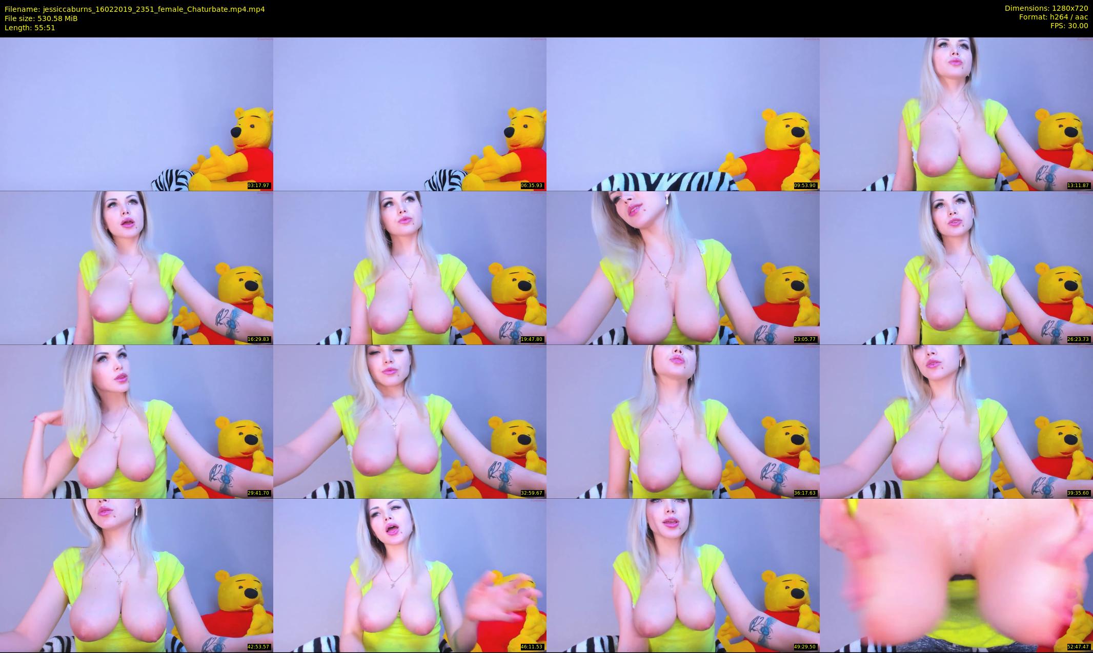jessiccaburns — 56 minute Chaturbate female cam show recording, 720p, Feb 16, 2019