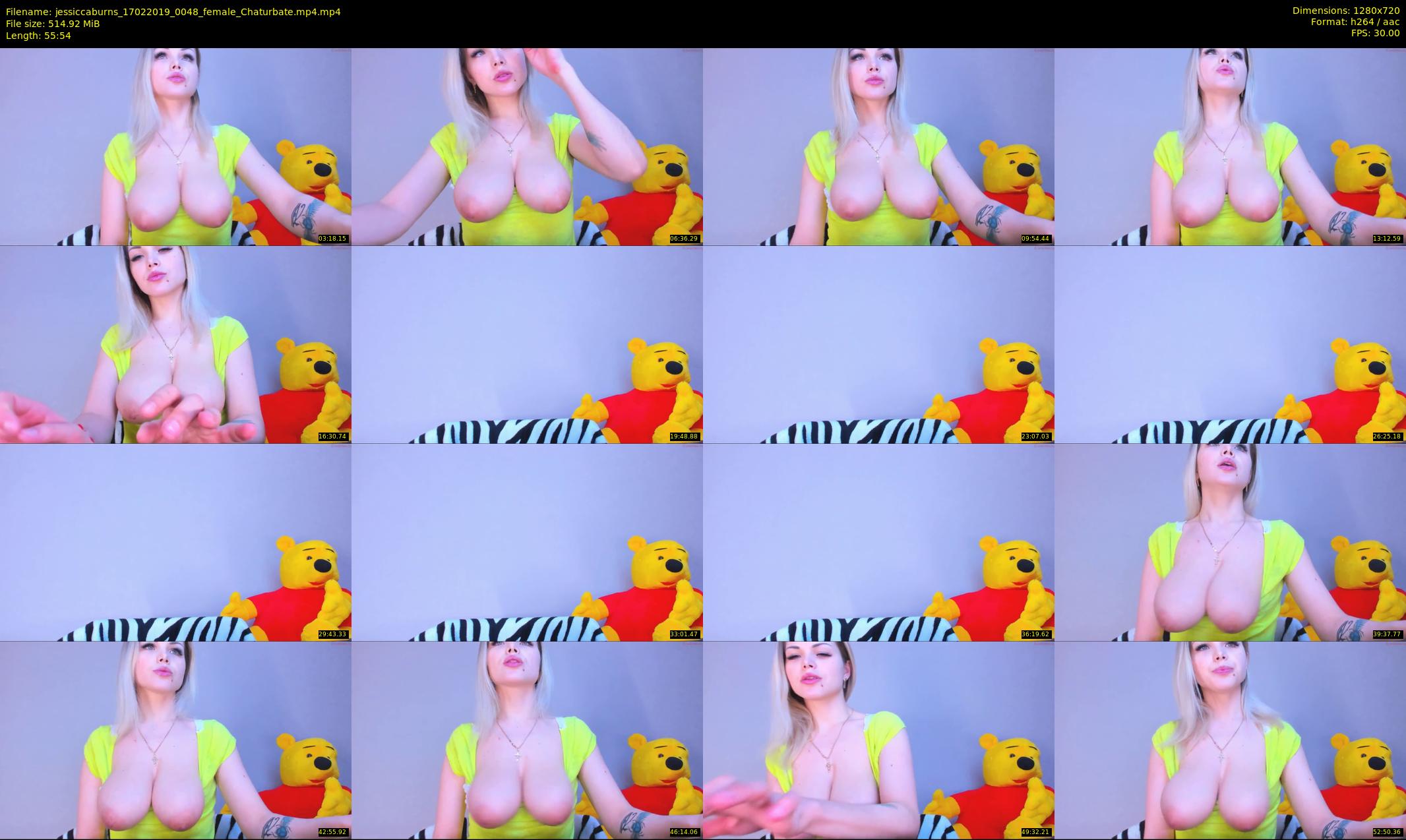 jessiccaburns — 56 minute Chaturbate female cam show recording, 720p, Feb 17, 2019