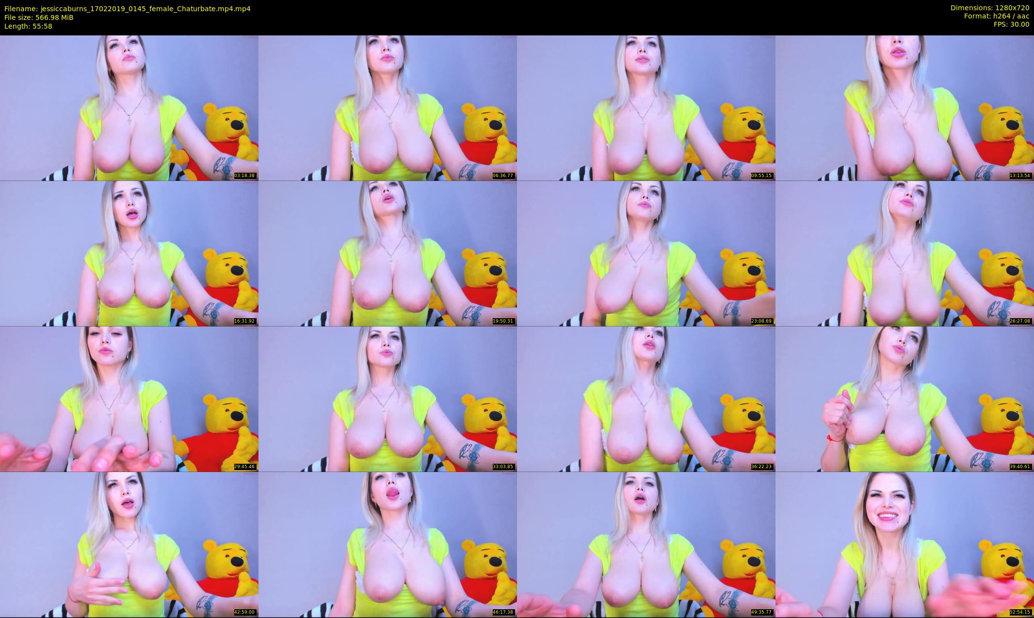 jessiccaburns — 56 minute Chaturbate female cam show recording, 720p, Feb 17, 2019