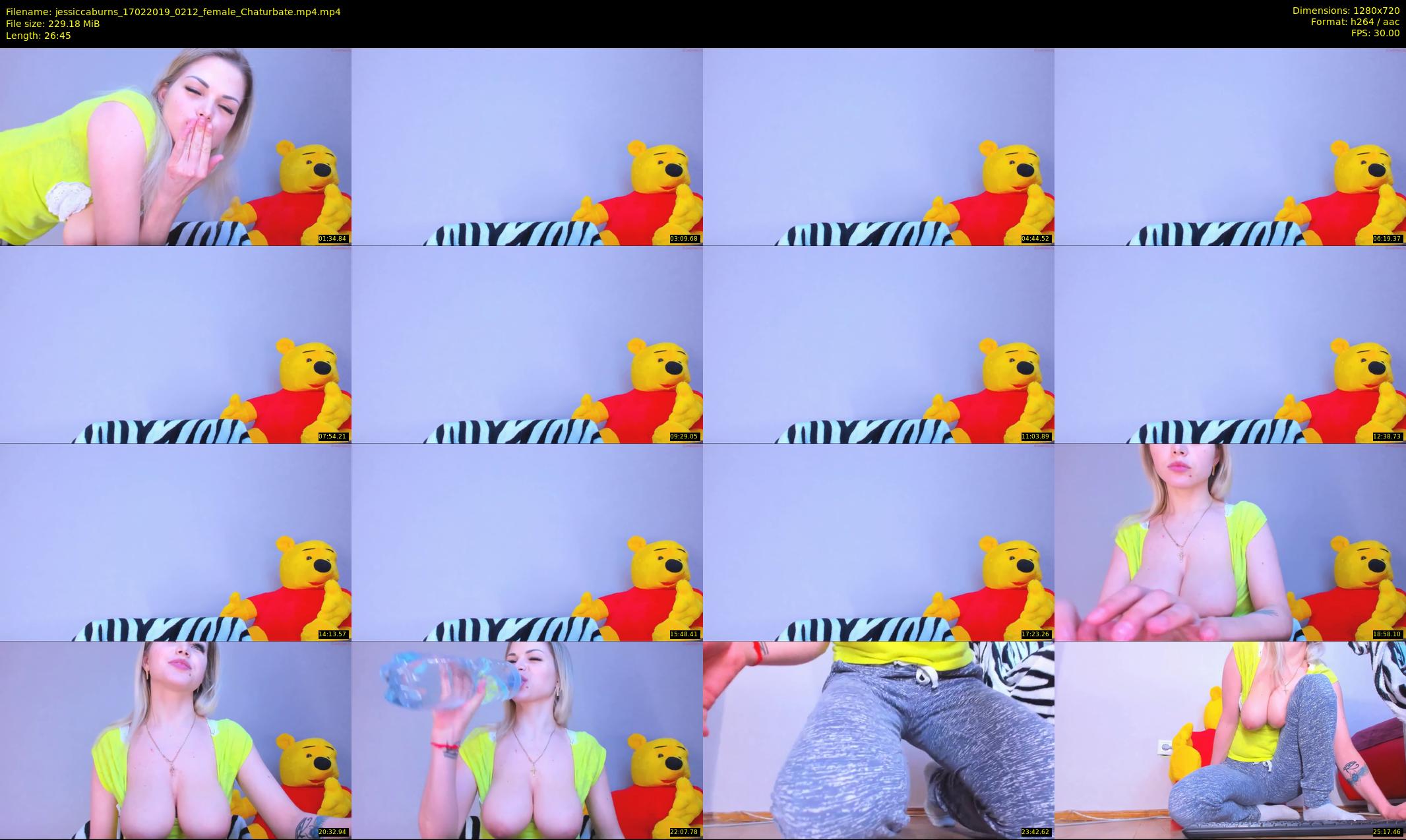 jessiccaburns — 27 minute Chaturbate female cam show recording, 720p, Feb 17, 2019