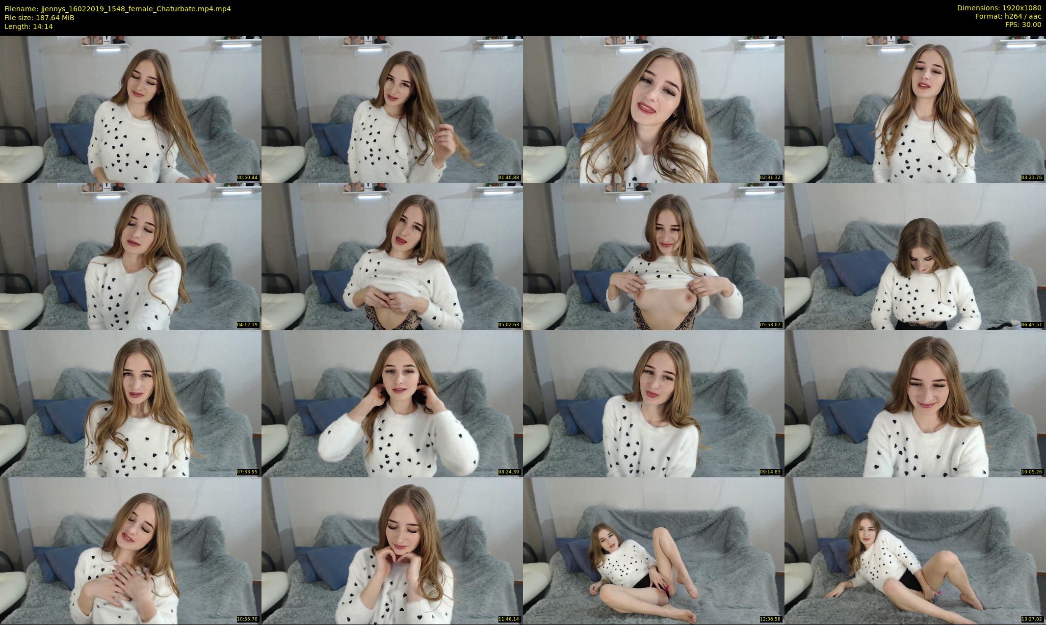 jjennys — 15 minute Chaturbate female cam show recording, 1080p, Feb 16, 2019