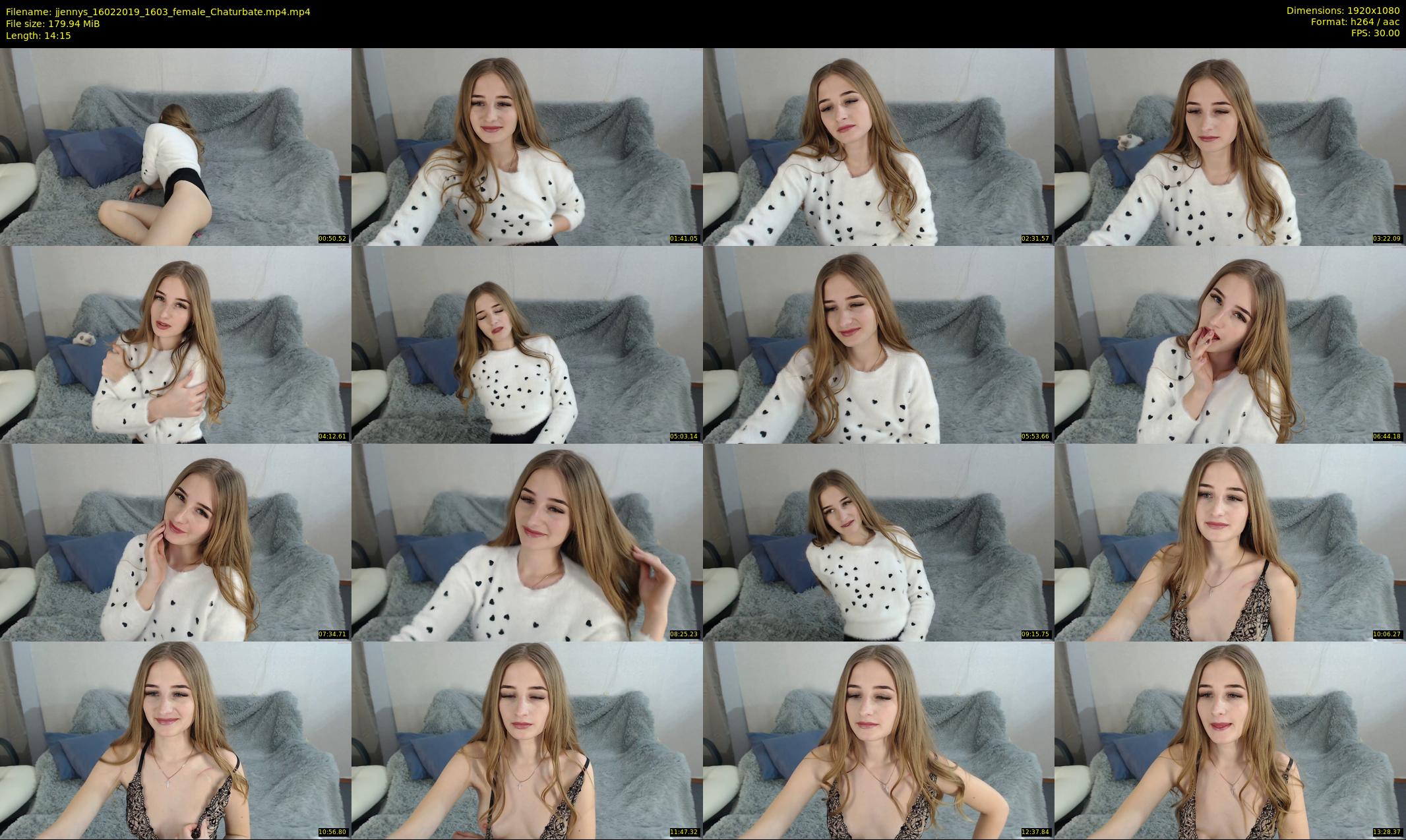 jjennys — 15 minute Chaturbate female cam show recording, 1080p, Feb 16, 2019