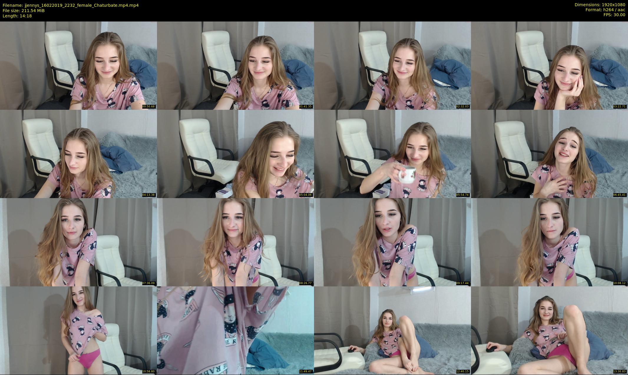 jjennys — 15 minute Chaturbate female cam show recording, 1080p, Feb 16, 2019