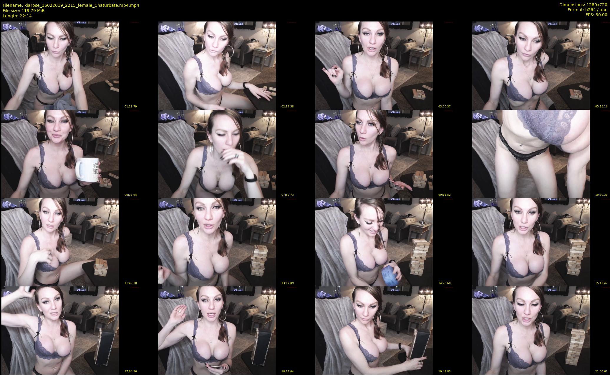 kiarose — 23 minute Chaturbate female cam show recording, 720p, Feb 16, 2019