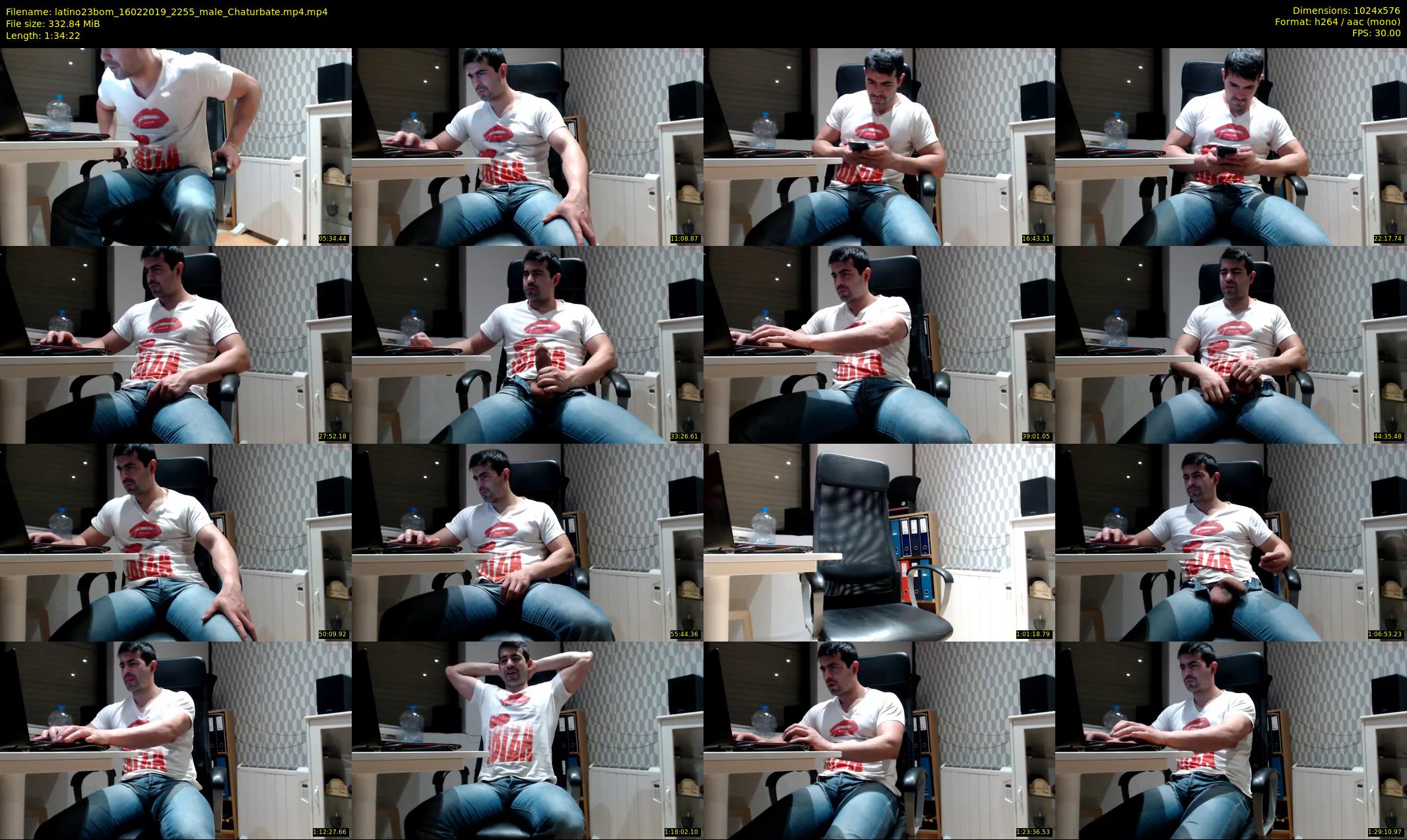 latino23bom — 95 minute Chaturbate male cam show recording, 480p, Feb 16, 2019