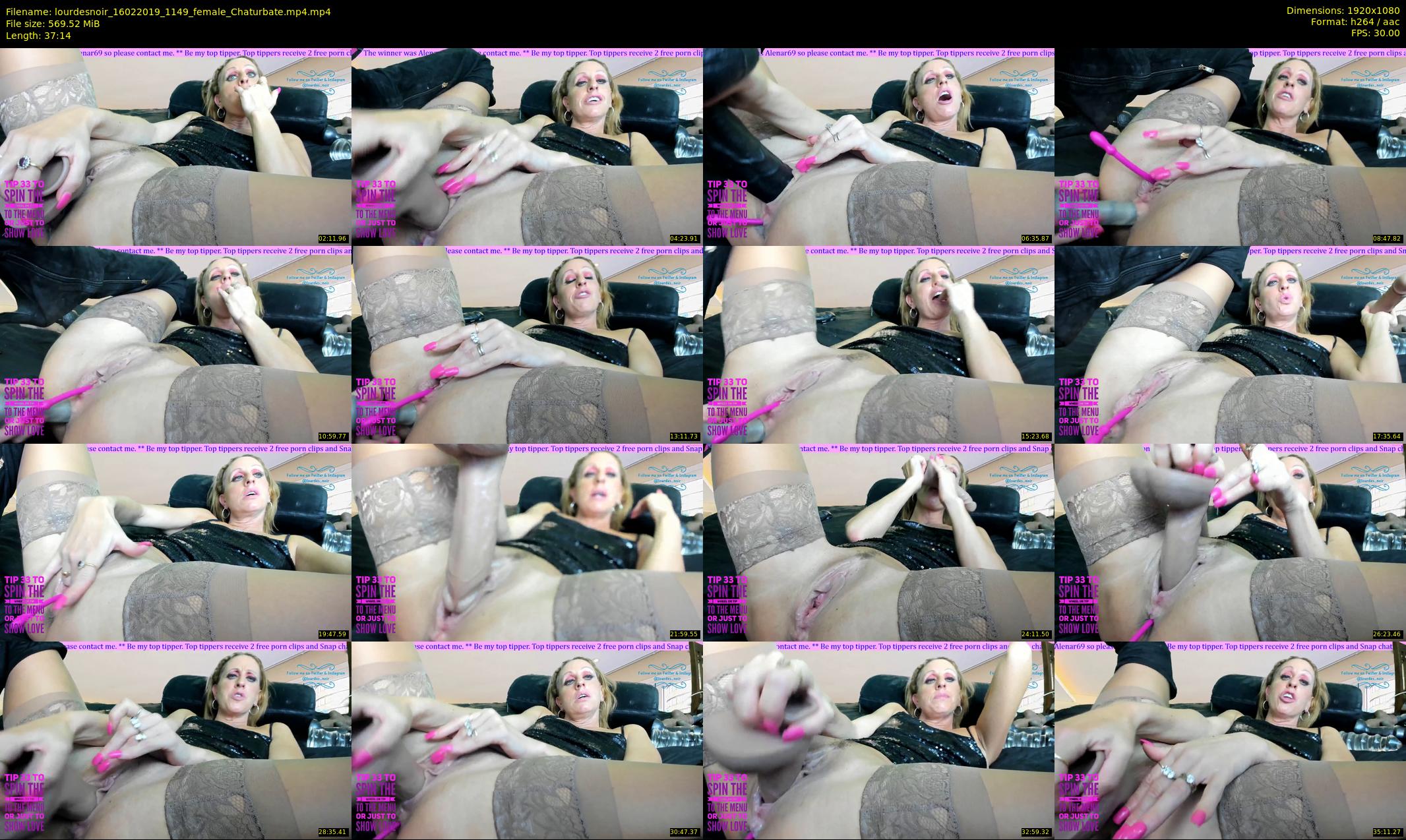 lourdesnoir — 38 minute Chaturbate female cam show recording, 1080p, Feb 16, 2019