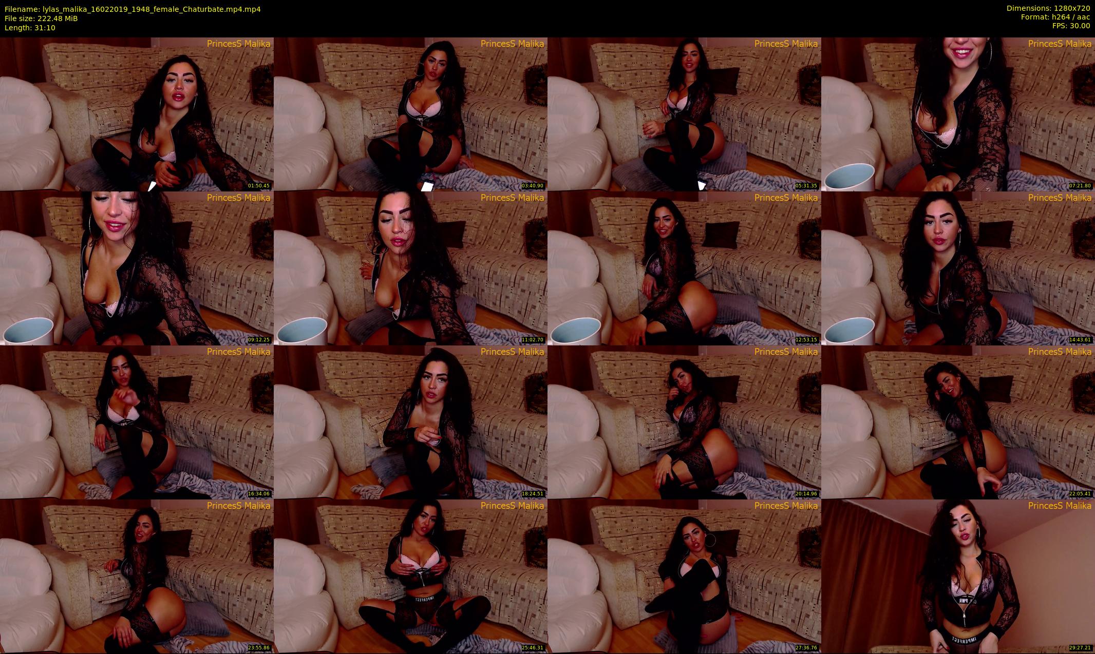 lylas_malika — 32 minute Chaturbate female cam show recording, 720p, Feb 16, 2019
