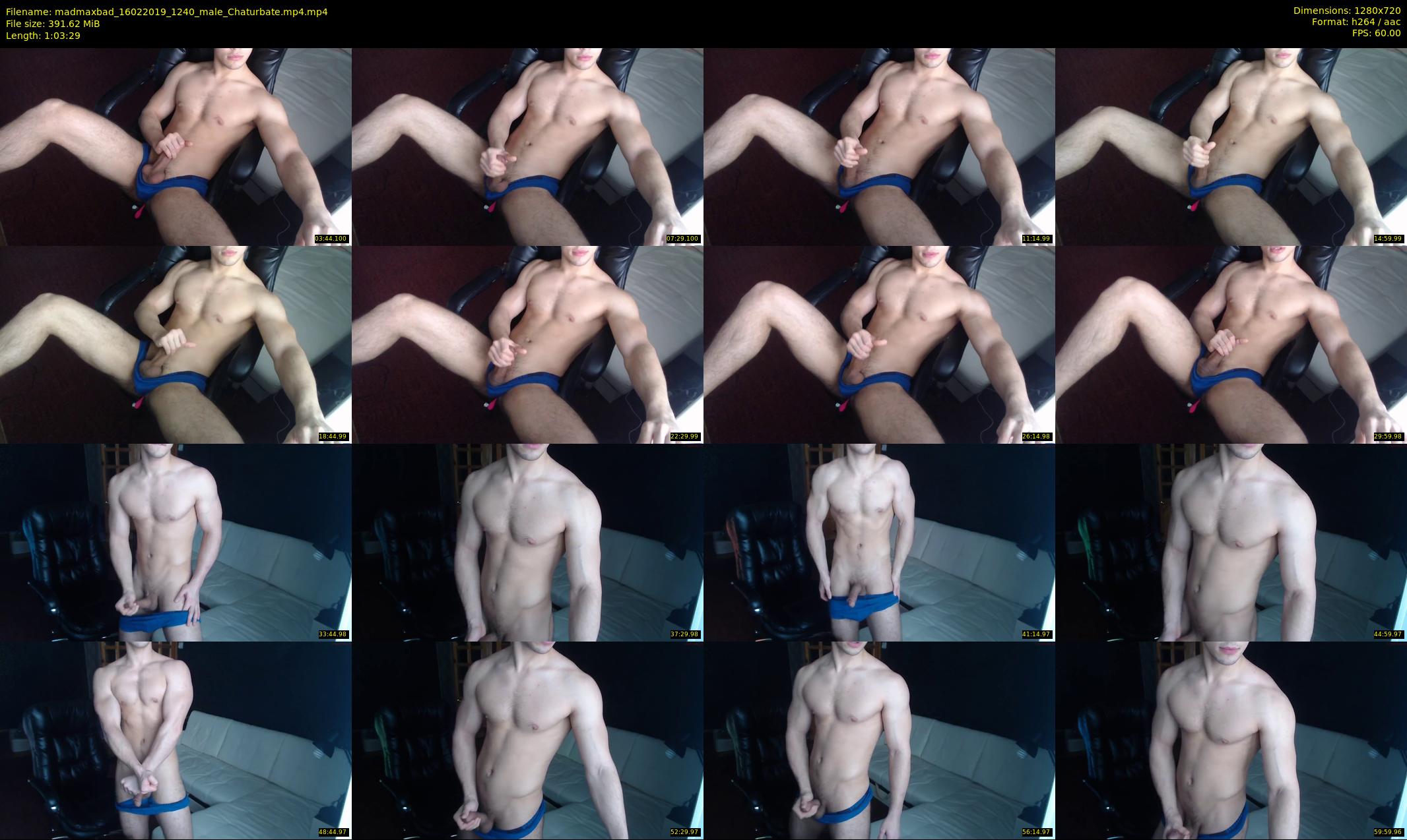 madmaxbad — 64 minute Chaturbate male cam show recording, 720p, Feb 16, 2019