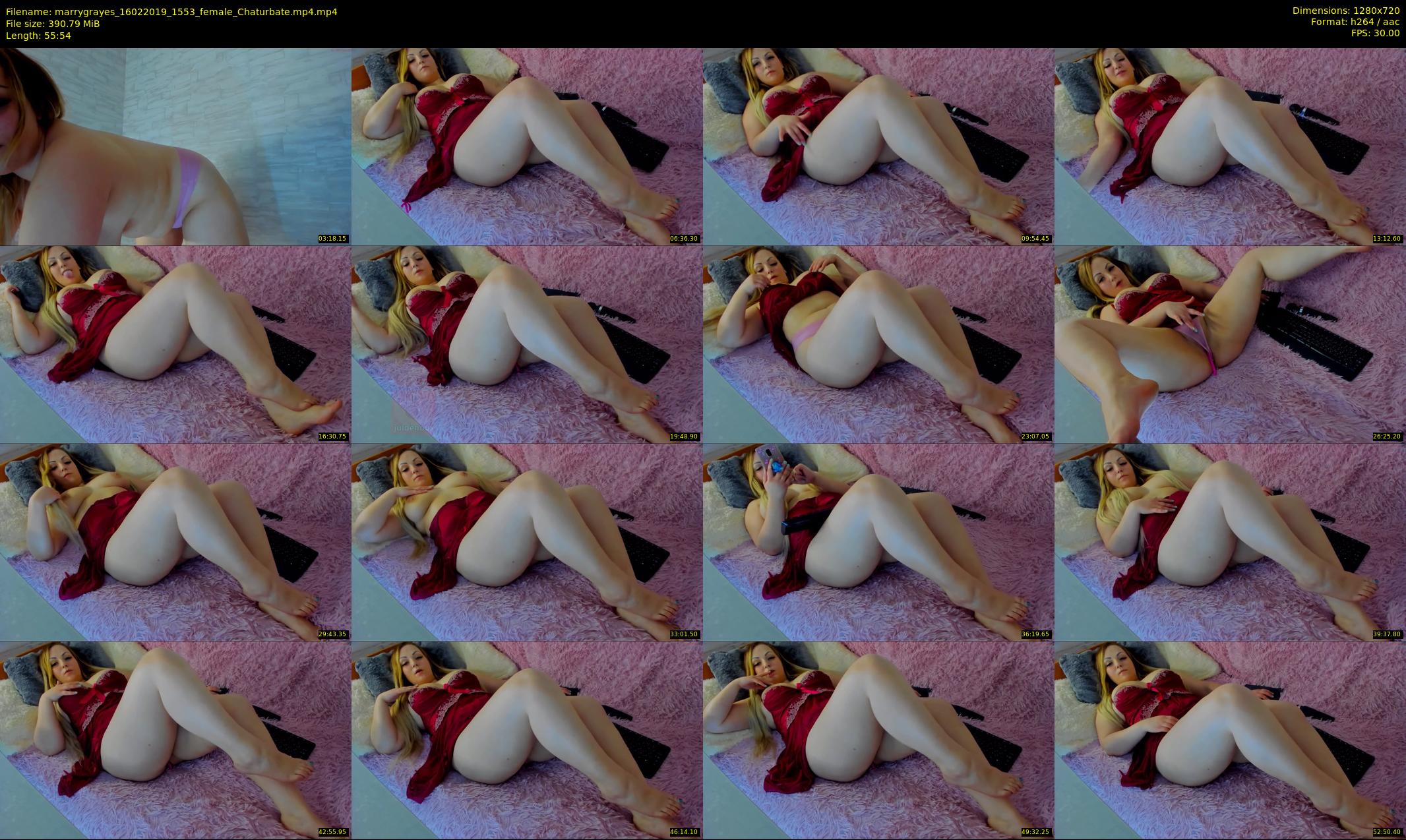 marrygrayes — 56 minute Chaturbate female cam show recording, 720p, Feb 16, 2019