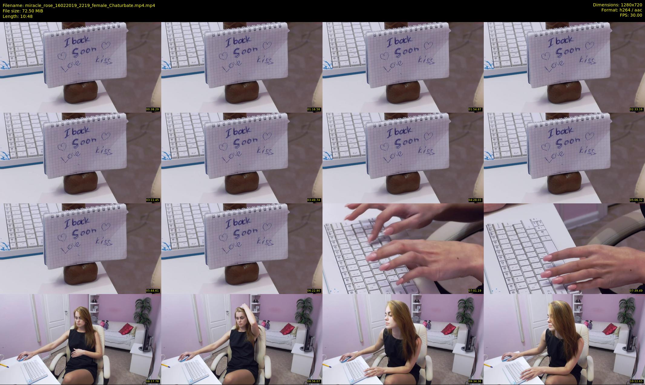 miracle_rose — 11 minute Chaturbate female cam show recording, 720p, Feb 16, 2019