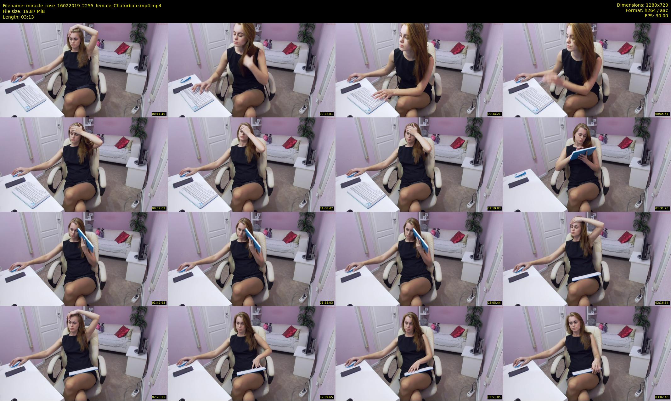 miracle_rose — 4 minute Chaturbate female cam show recording, 720p, Feb 16, 2019