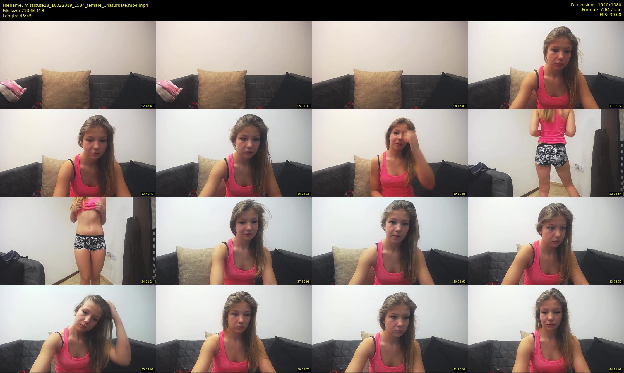 missicute18 — 47 minute Chaturbate female cam show recording, 1080p, Feb 16, 2019