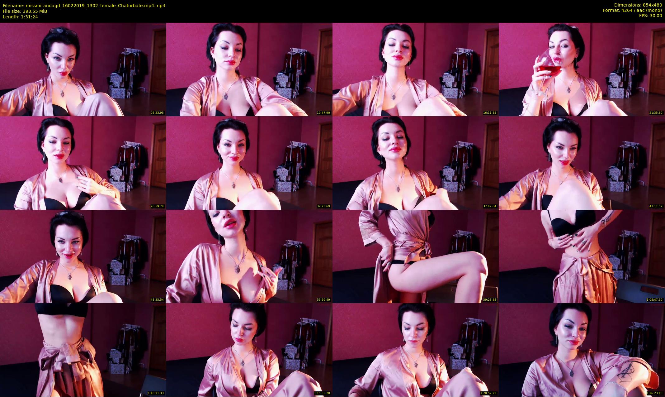 missmirandagd — 92 minute Chaturbate female cam show recording, 480p, Feb 16, 2019