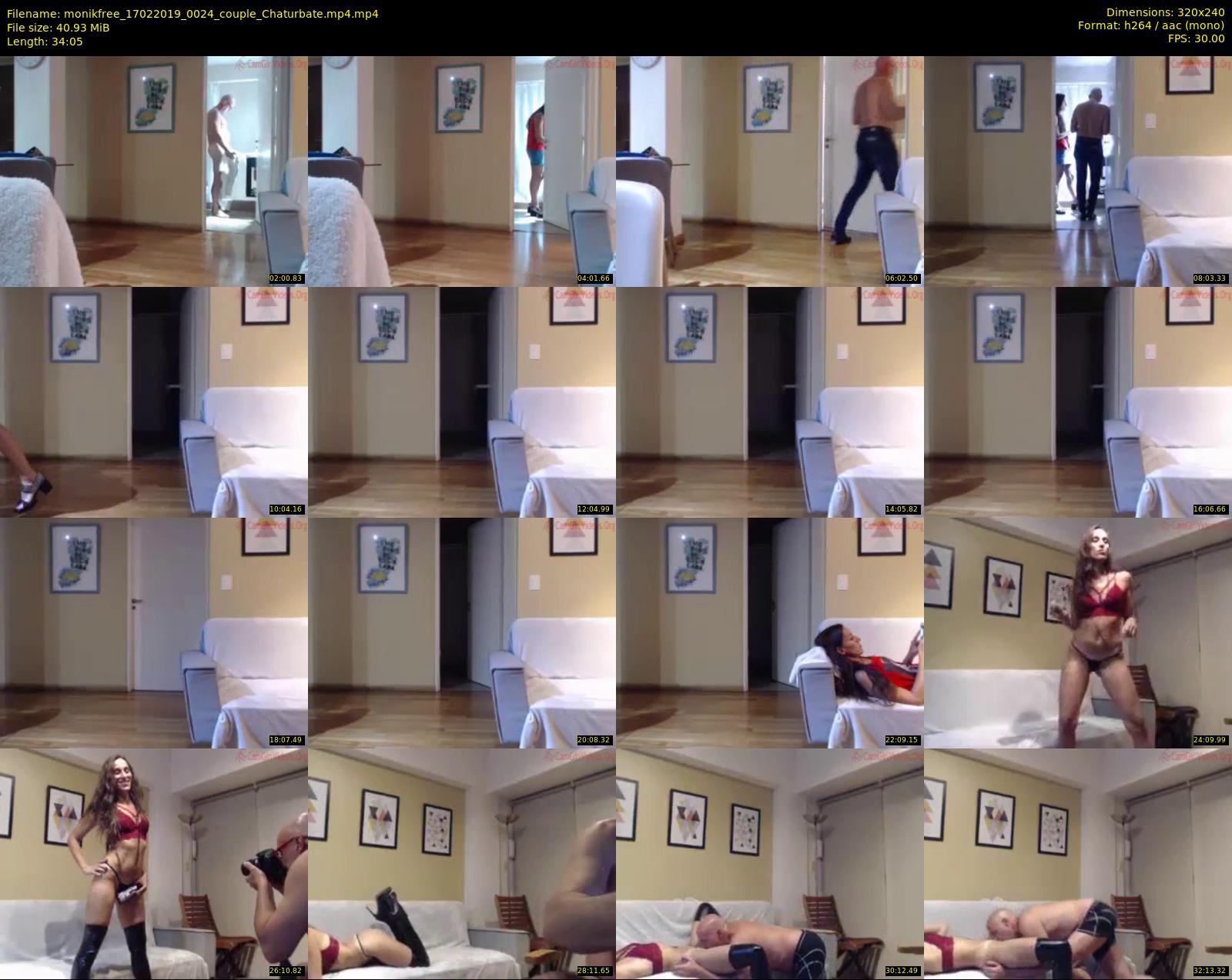 monikfree — 35 minute Chaturbate couple cam show recording, SD, Feb 17, 2019