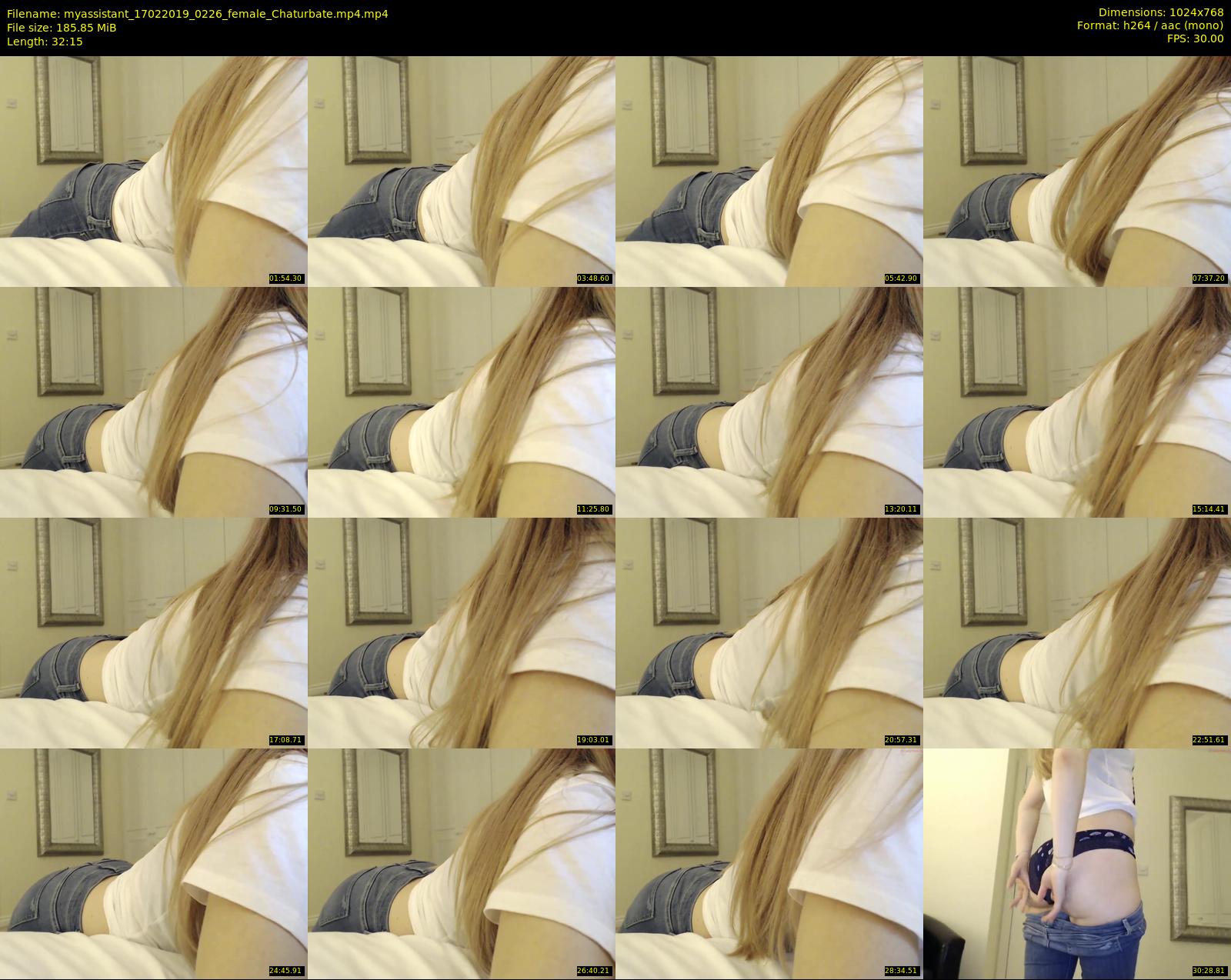 myassistant — 33 minute Chaturbate female cam show recording, 720p, Feb 17, 2019