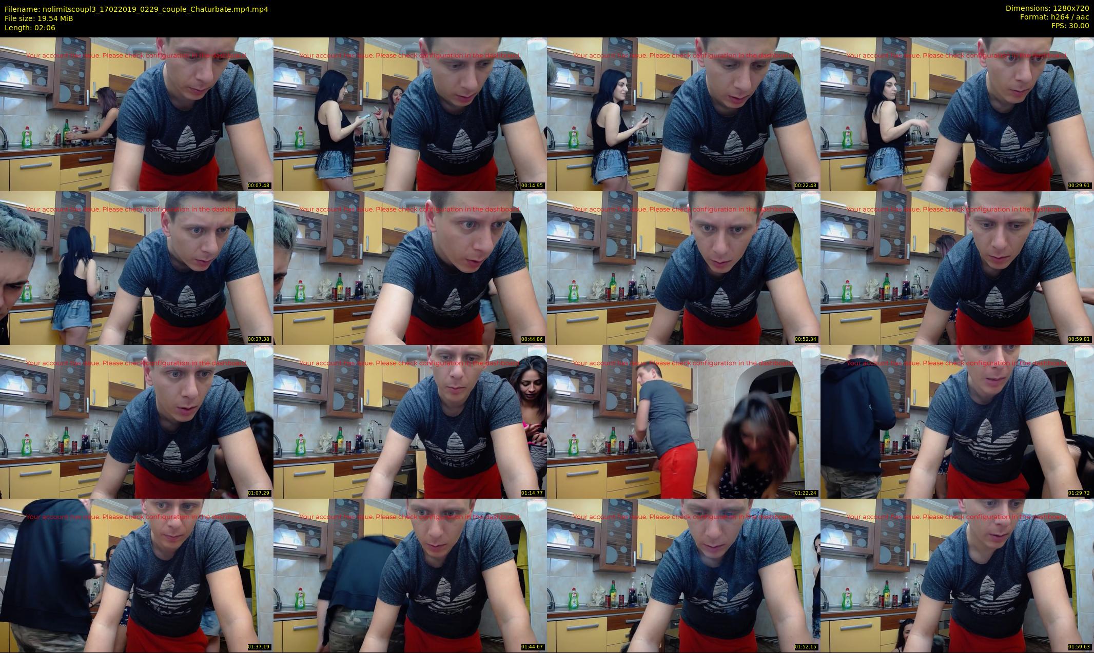 nolimitscoupl3 — 3 minute Chaturbate couple cam show recording, 720p, Feb 17, 2019