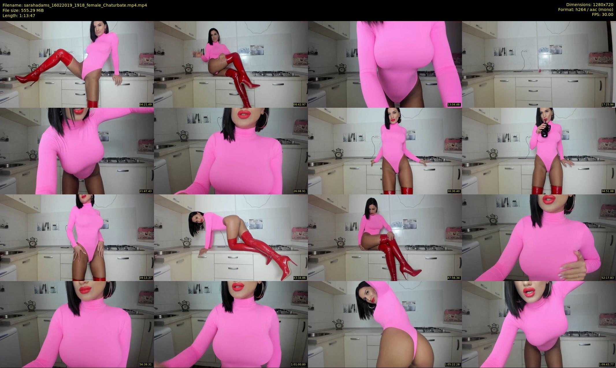 sarahadams — 74 minute Chaturbate female cam show recording, 720p, Feb 16, 2019