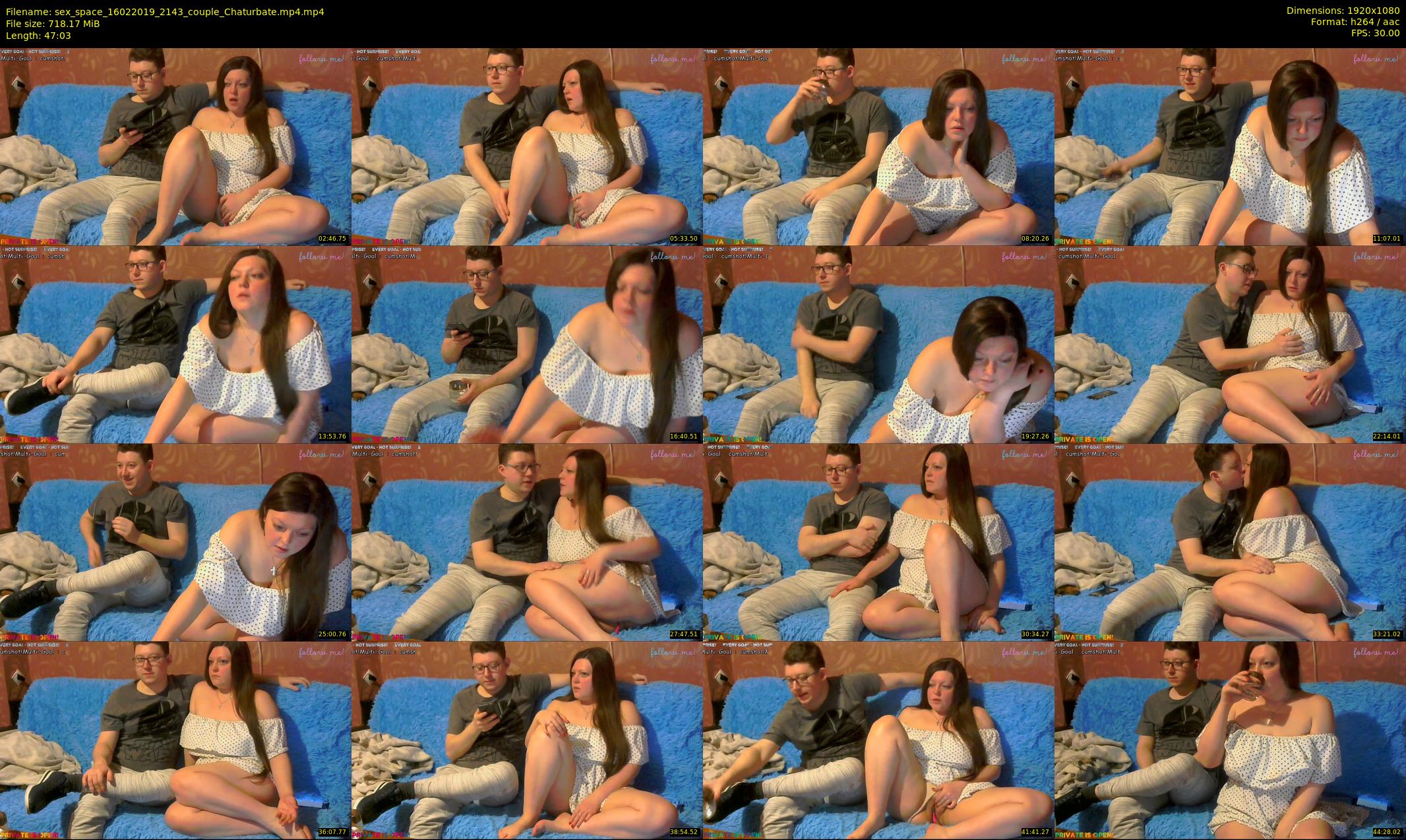 sex_space — 48 minute Chaturbate couple cam show recording, 1080p, Feb 16, 2019