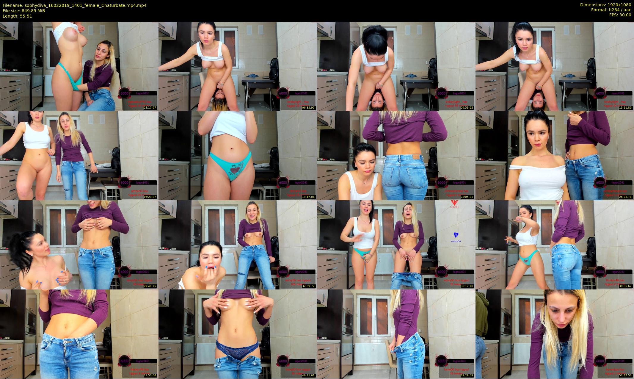 sophydiva — 56 minute Chaturbate female cam show recording, 1080p, Feb 16, 2019