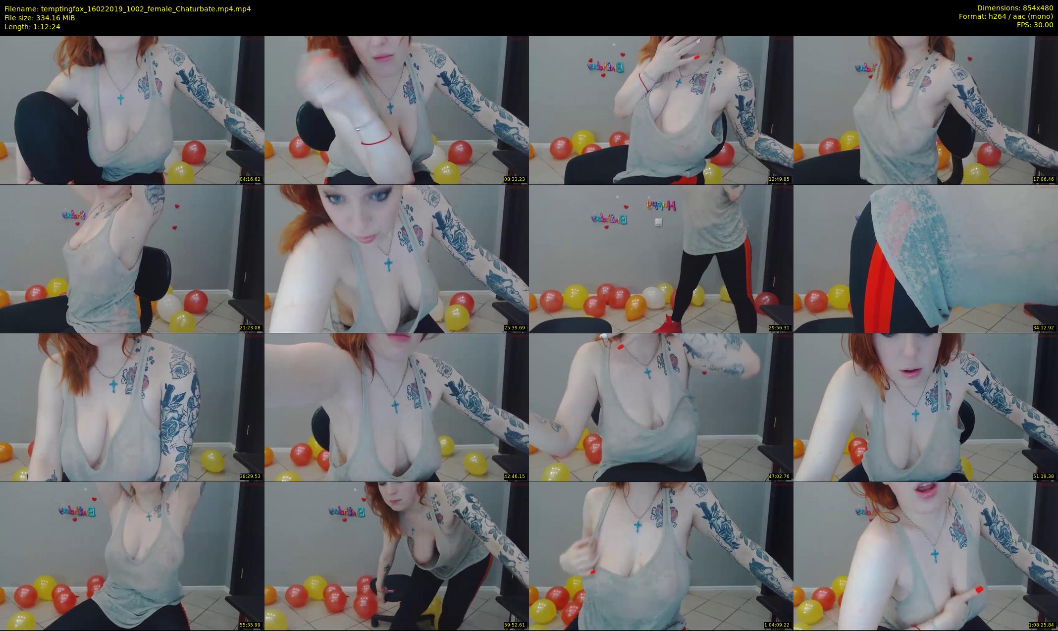 temptingfox — 73 minute Chaturbate female cam show recording, 480p, Feb 16, 2019
