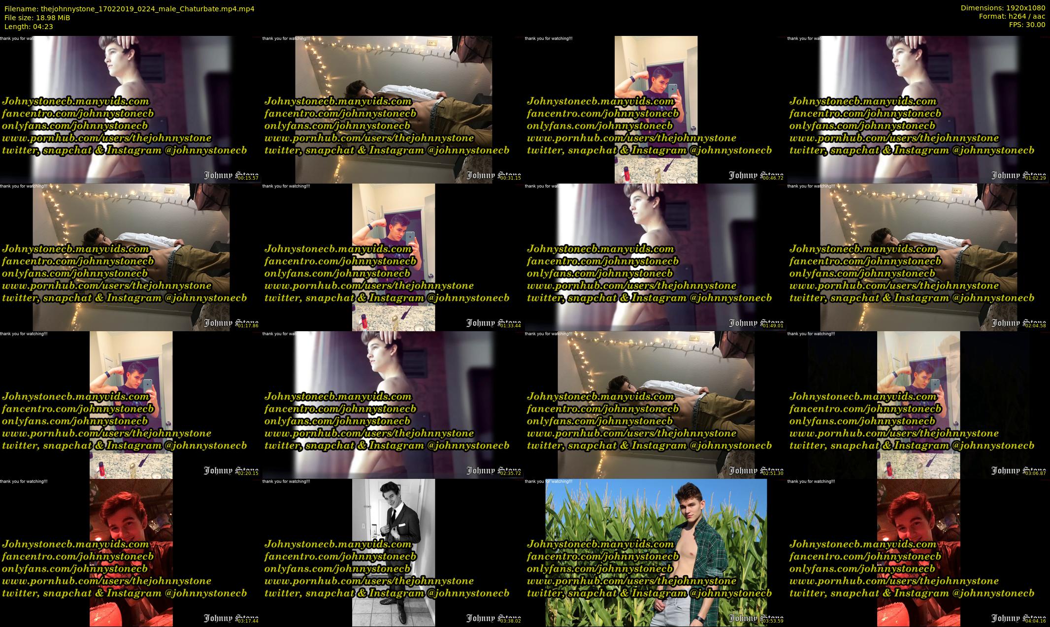 thejohnnystone — 5 minute Chaturbate male cam show recording, 1080p, Feb 17, 2019