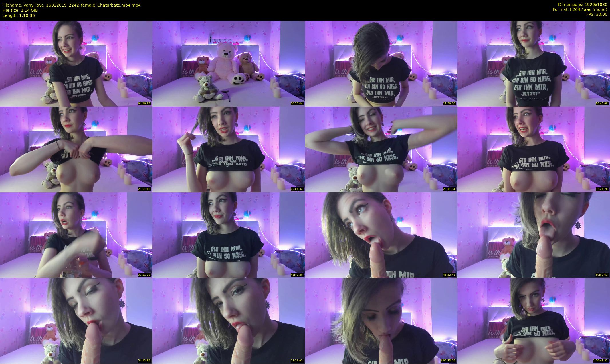 vany_love — 71 minute Chaturbate female cam show recording, 1080p, Feb 16, 2019