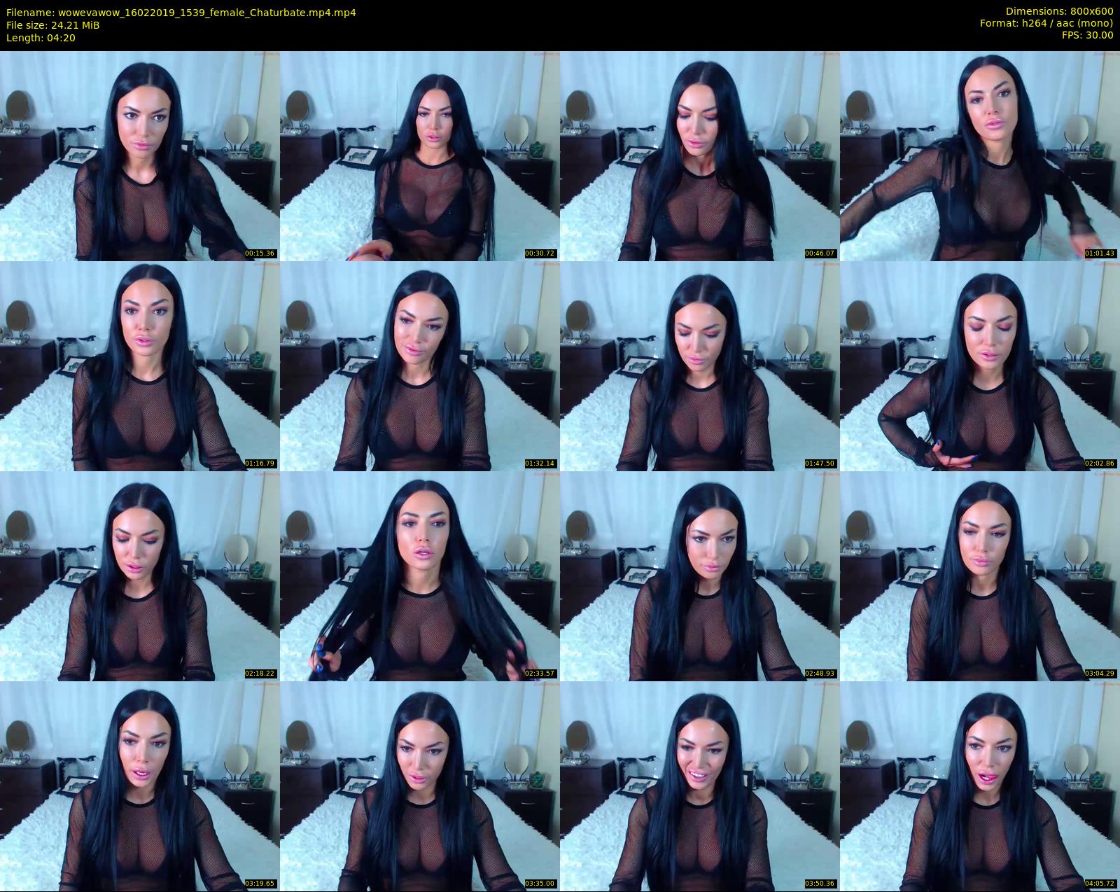 wowevawow — 5 minute Chaturbate female cam show recording, 480p, Feb 16, 2019