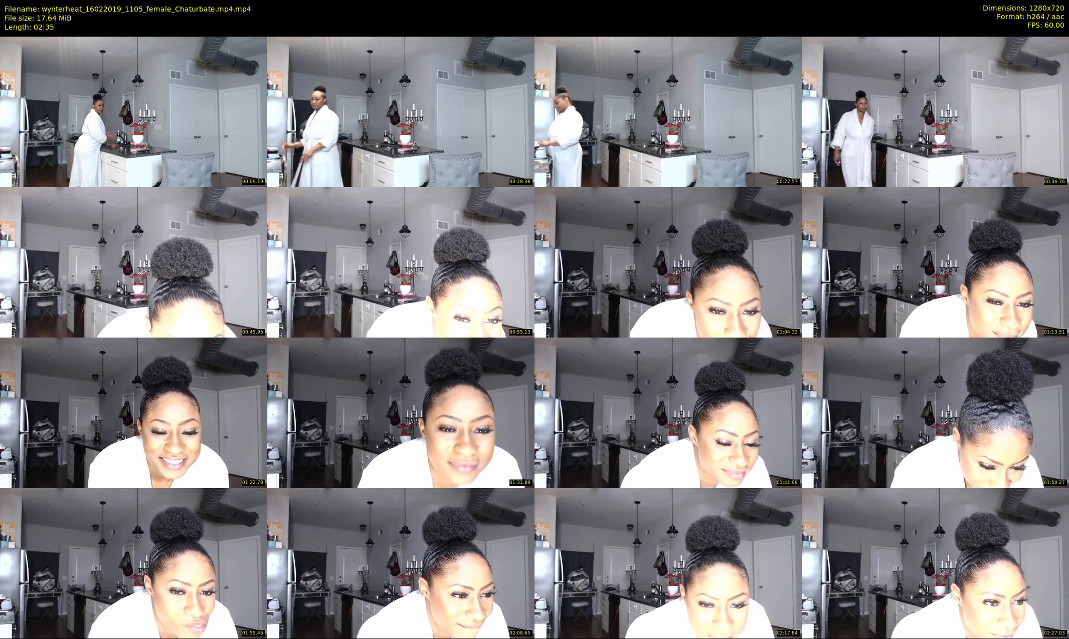 wynterheat — 3 minute Chaturbate female cam show recording, 720p, Feb 16, 2019
