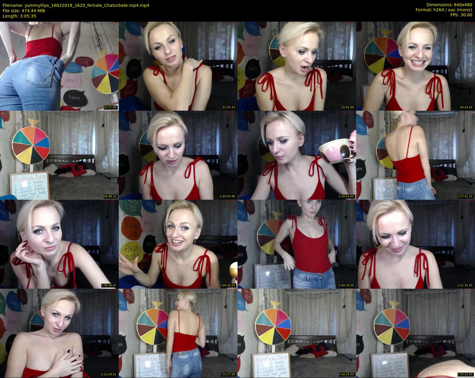 yummylilya — 186 minute Chaturbate female cam show recording, 480p, Feb 16, 2019
