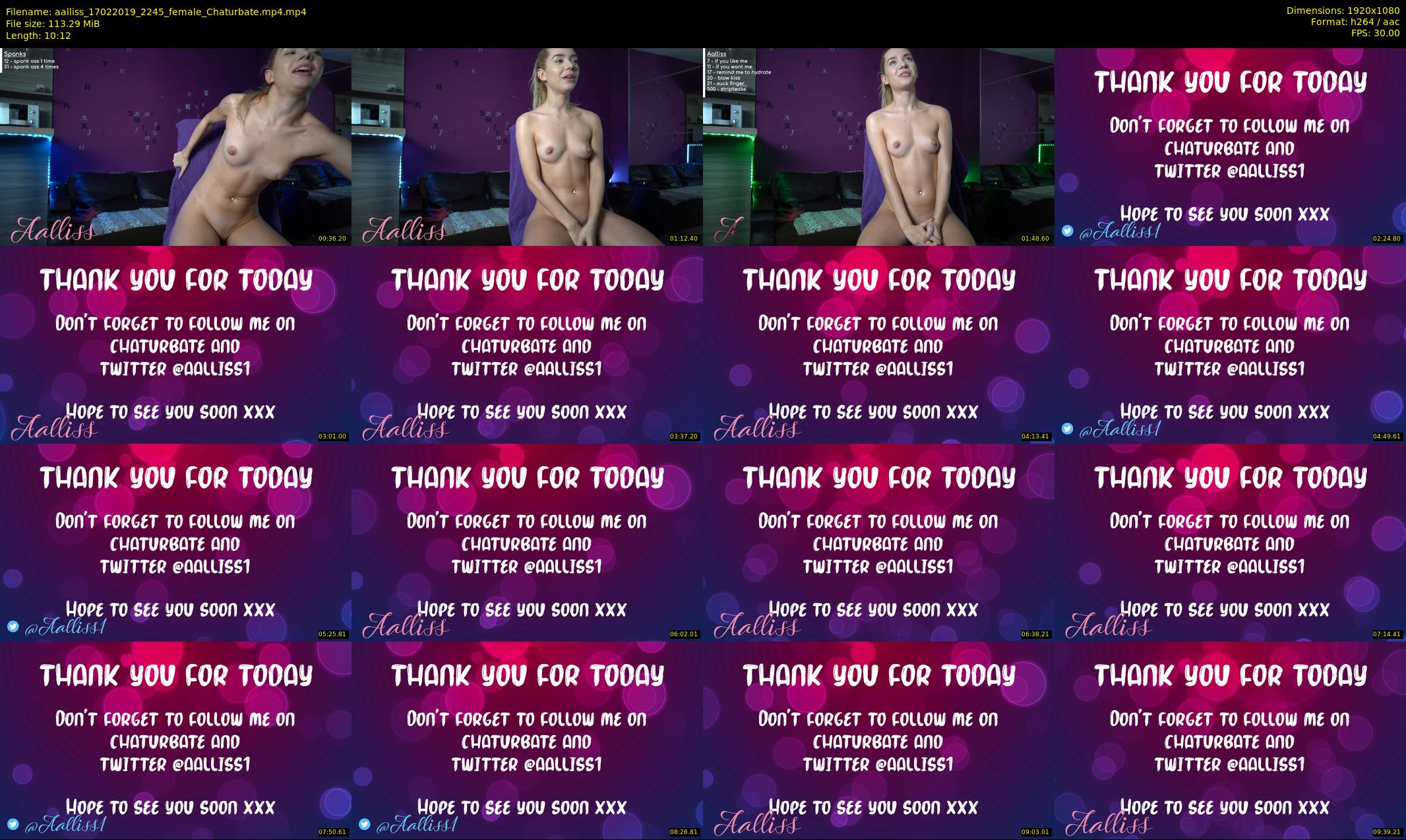aalliss — 11 minute Chaturbate female cam show recording, 1080p, Feb 17, 2019