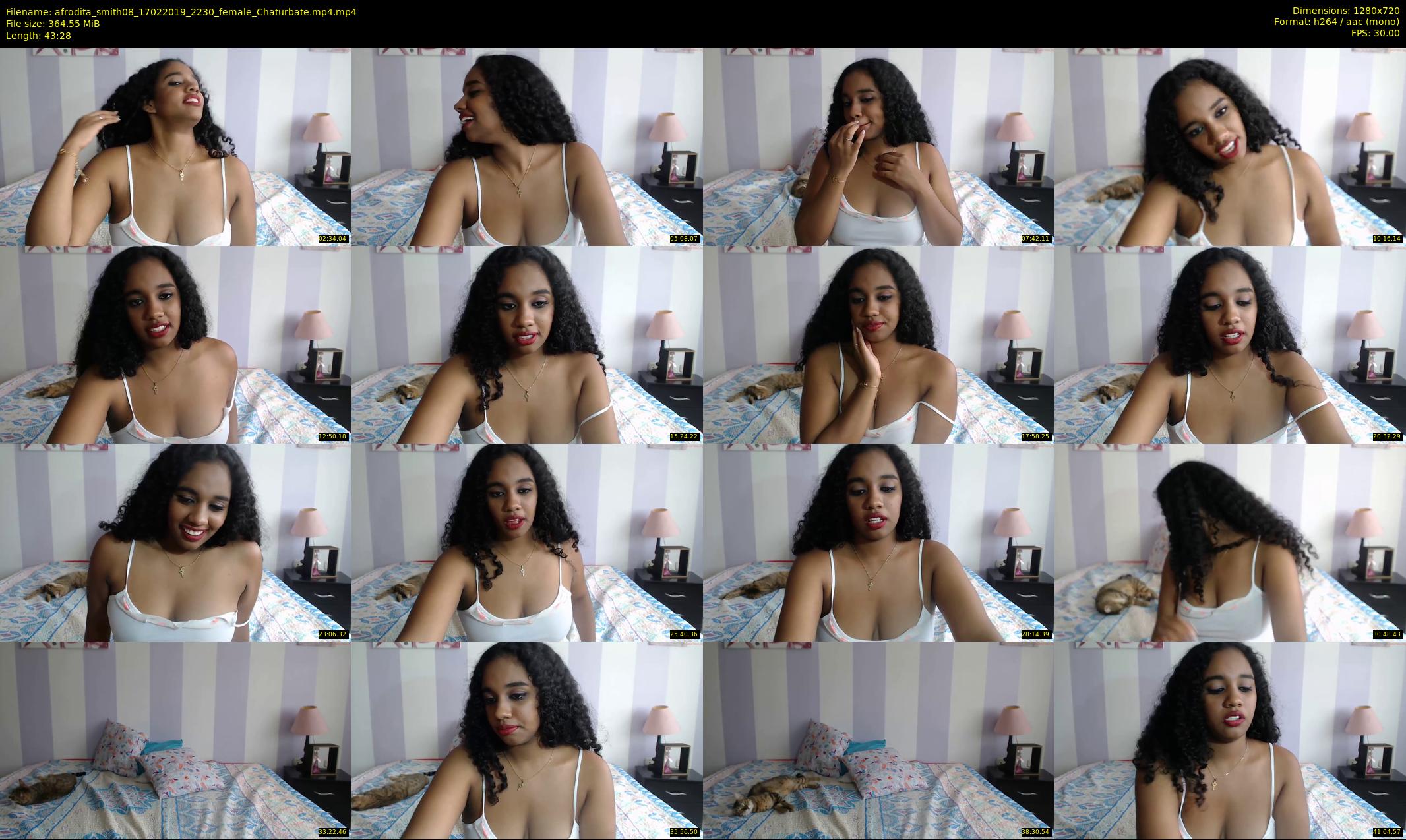 afrodita_smith08 — 44 minute Chaturbate female cam show recording, 720p, Feb 17, 2019