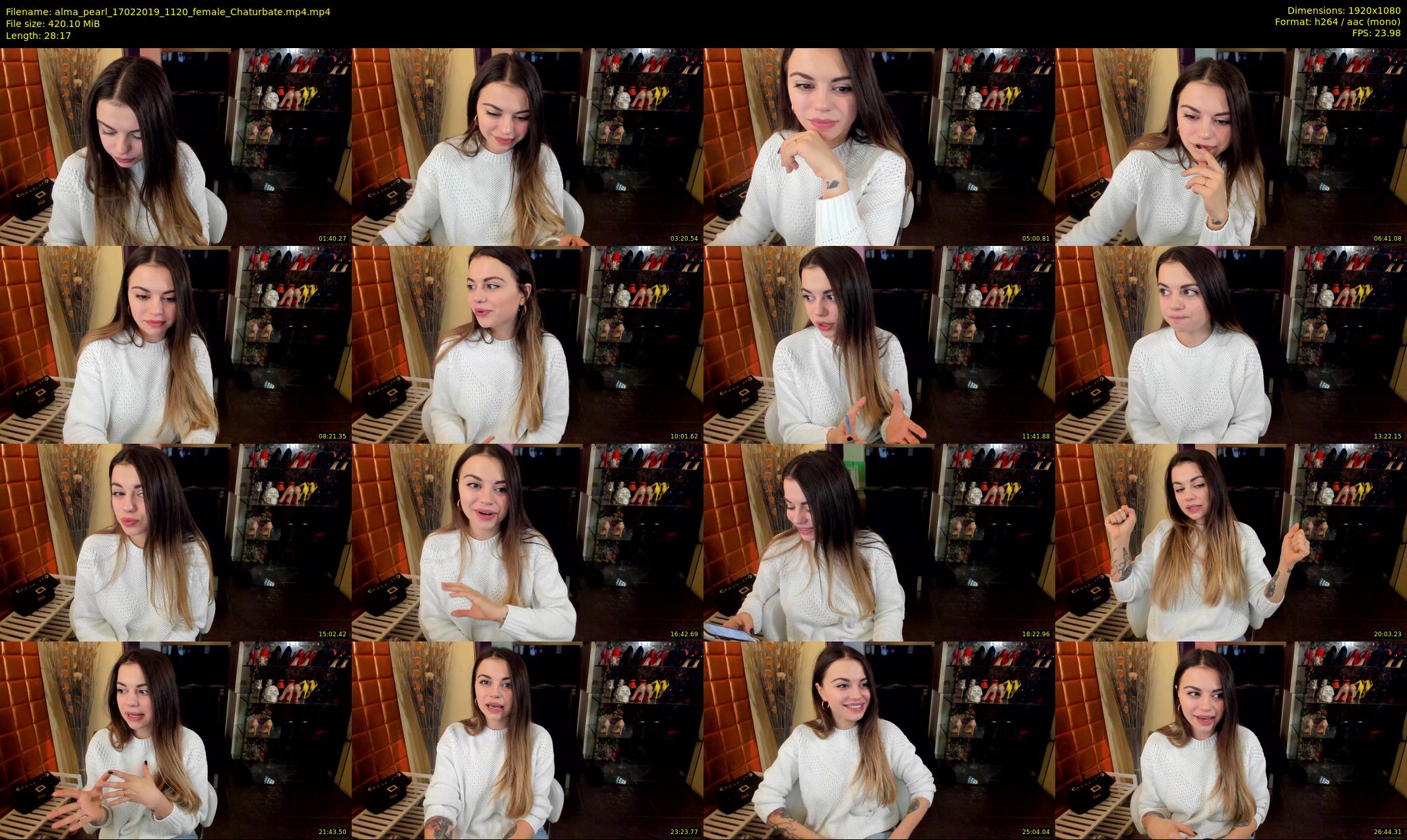 alma_pearl — 29 minute Chaturbate female cam show recording, 1080p, Feb 17, 2019