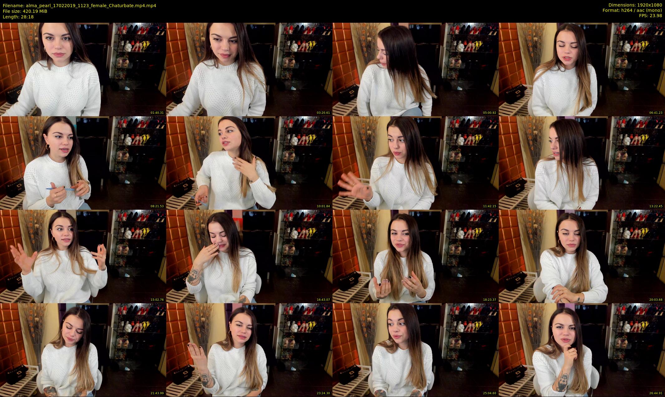 alma_pearl — 29 minute Chaturbate female cam show recording, 1080p, Feb 17, 2019