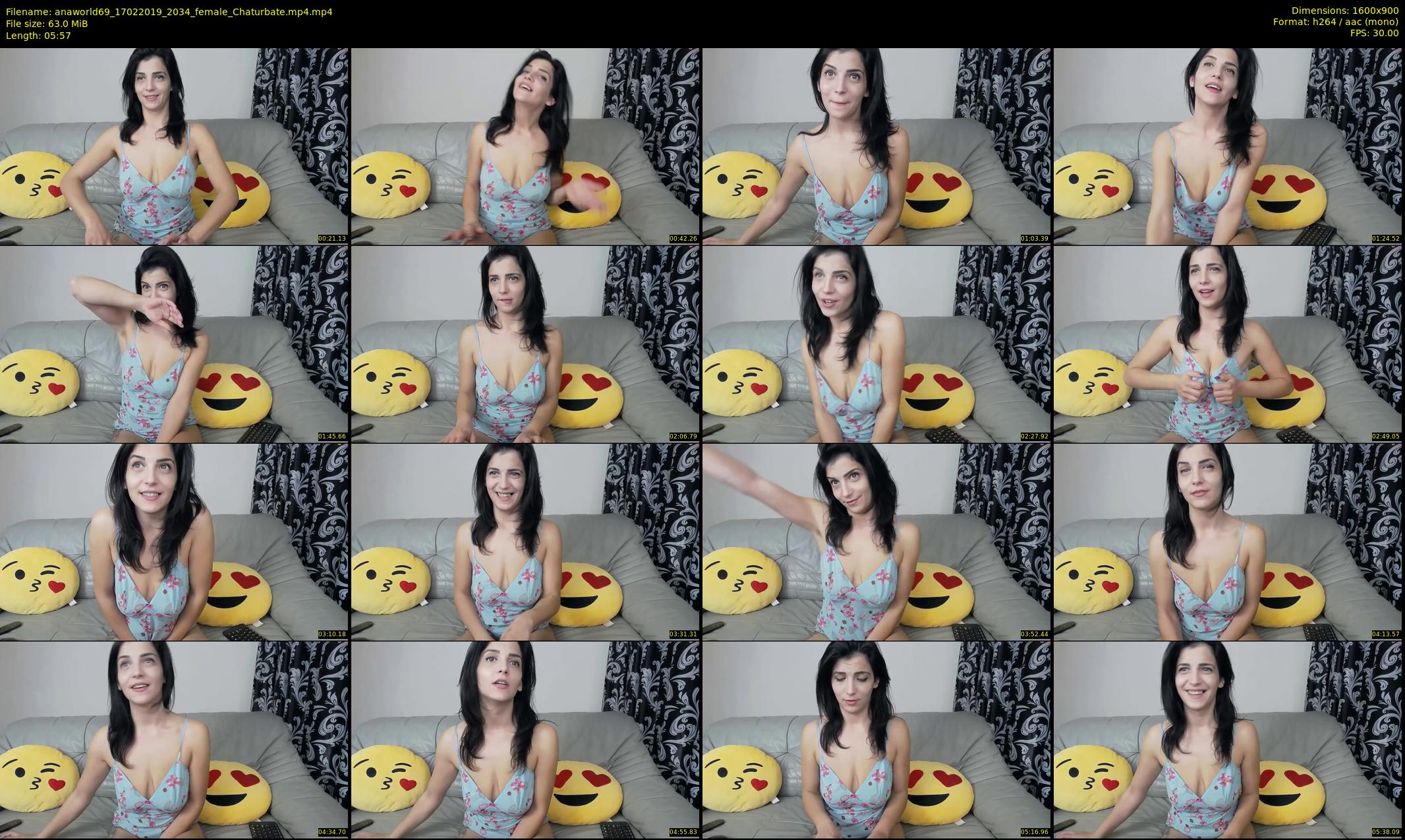 anaworld69 — 6 minute Chaturbate female cam show recording, 720p, Feb 17, 2019