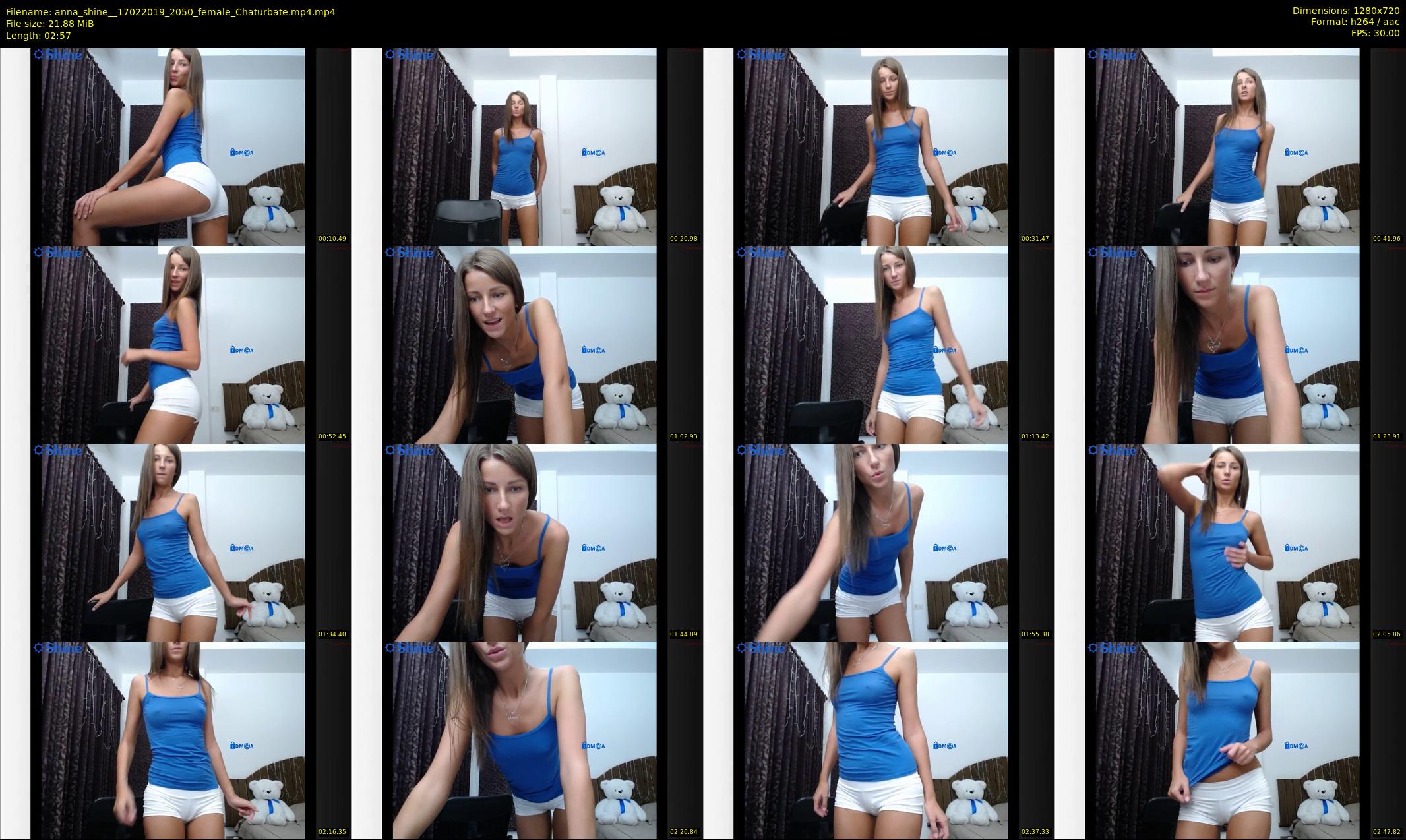 anna_shine_ — 3 minute Chaturbate female cam show recording, 720p, Feb 17, 2019