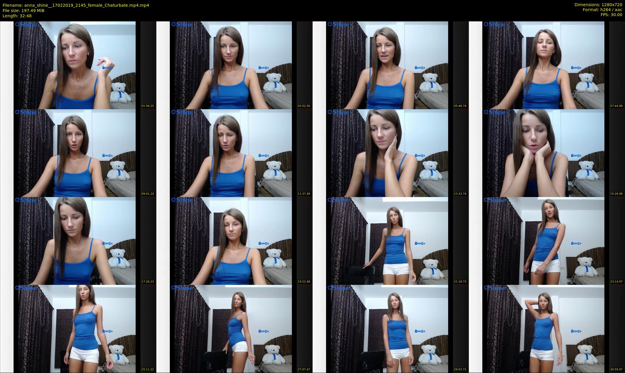 anna_shine_ — 33 minute Chaturbate female cam show recording, 720p, Feb 17, 2019