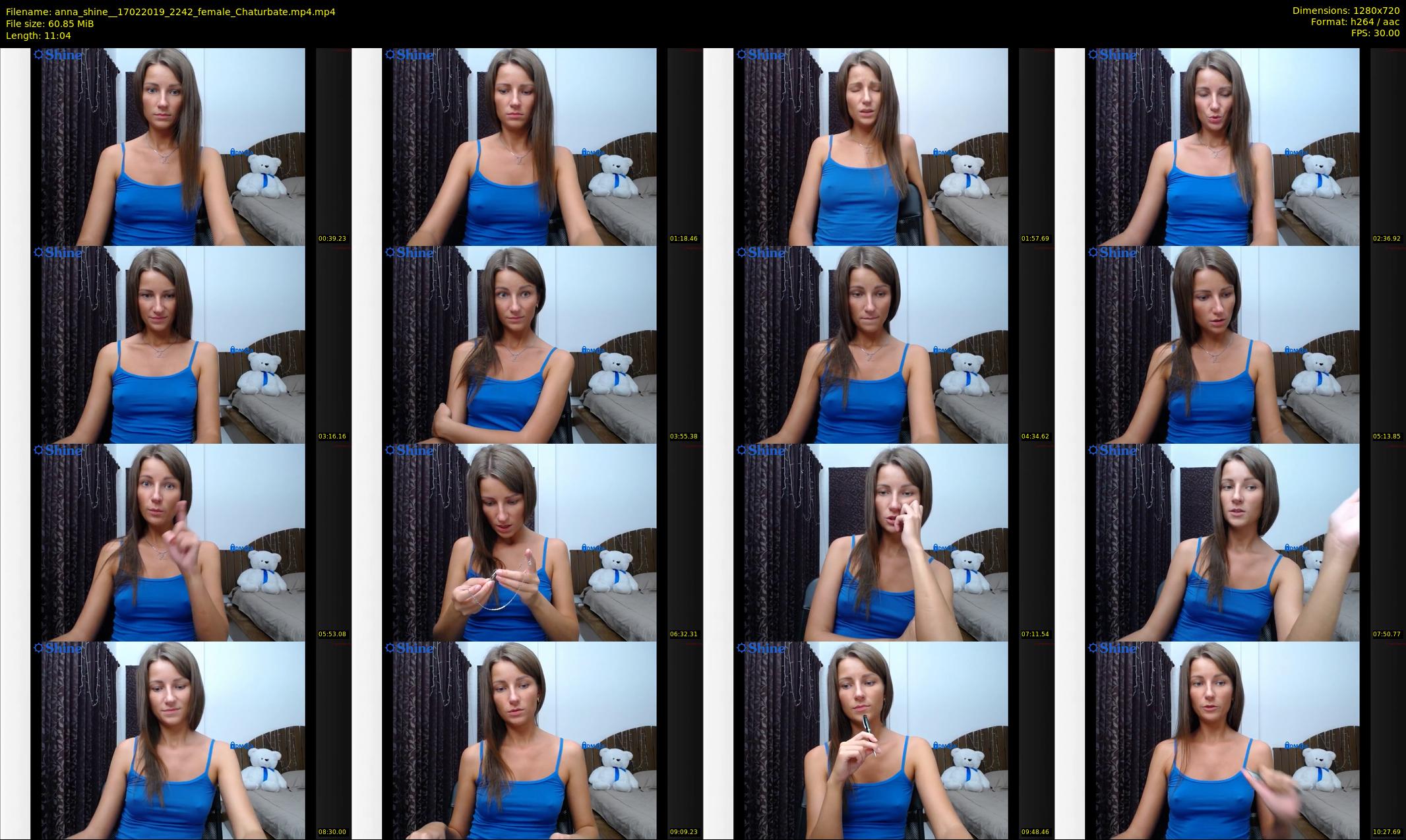 anna_shine_ — 12 minute Chaturbate female cam show recording, 720p, Feb 17, 2019