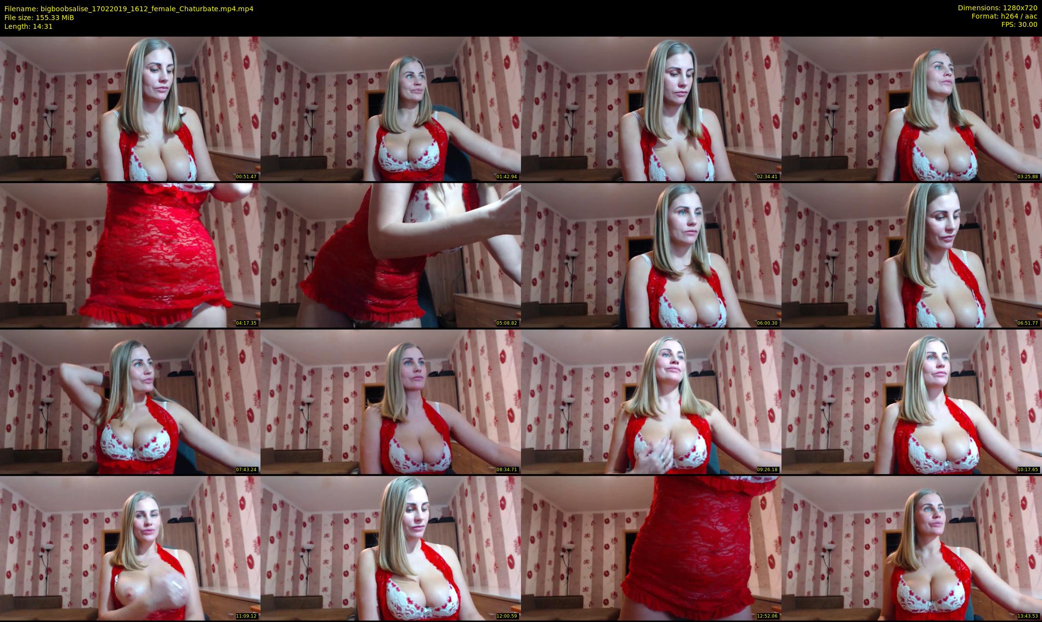 bigboobsalise — 15 minute Chaturbate female cam show recording, 720p, Feb 17, 2019