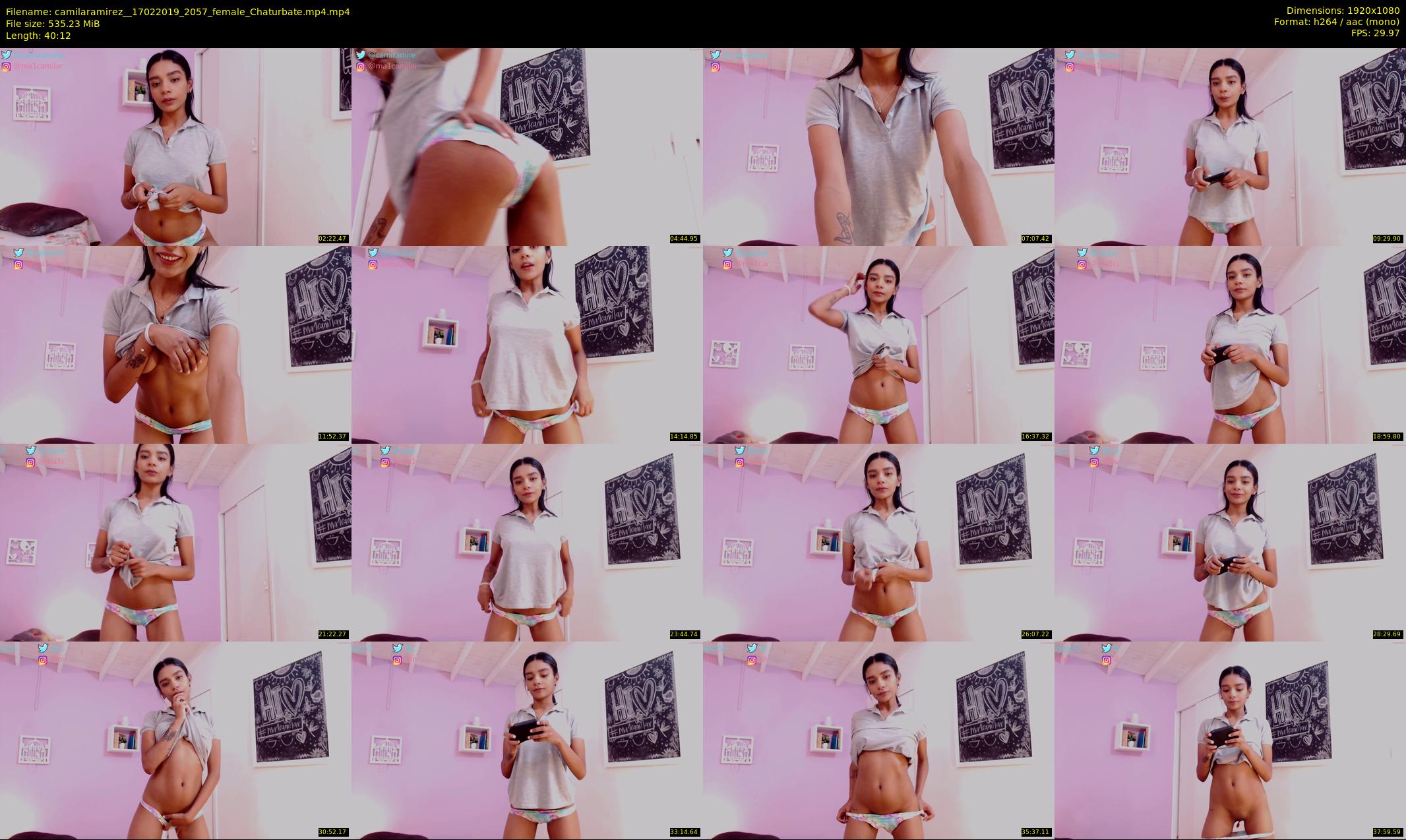 camilaramirez_ — 41 minute Chaturbate female cam show recording, 1080p, Feb 17, 2019