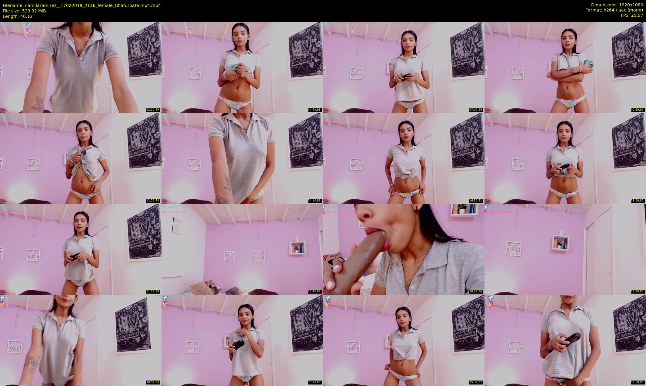 camilaramirez_ — 41 minute Chaturbate female cam show recording, 1080p, Feb 17, 2019