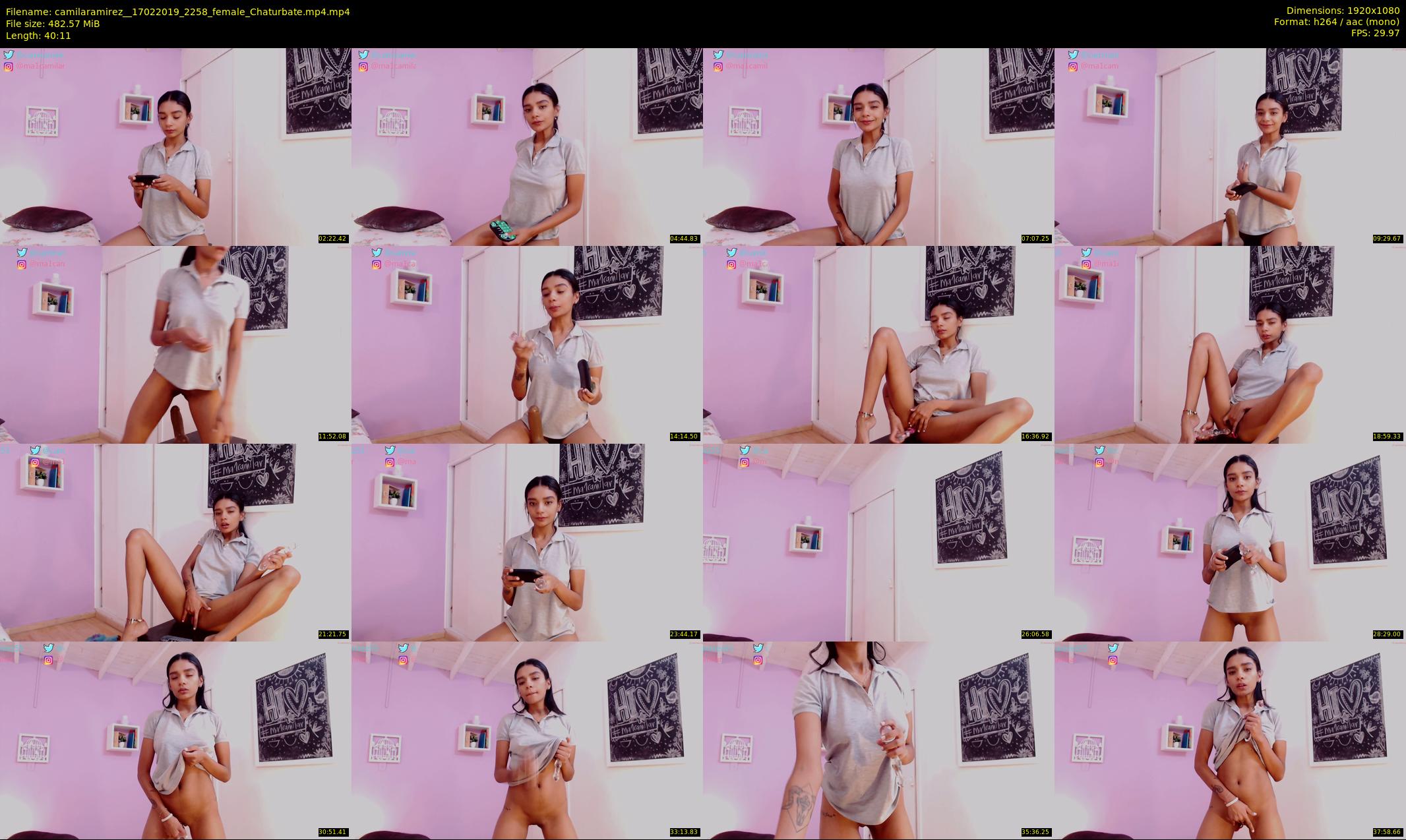 camilaramirez_ — 41 minute Chaturbate female cam show recording, 1080p, Feb 17, 2019