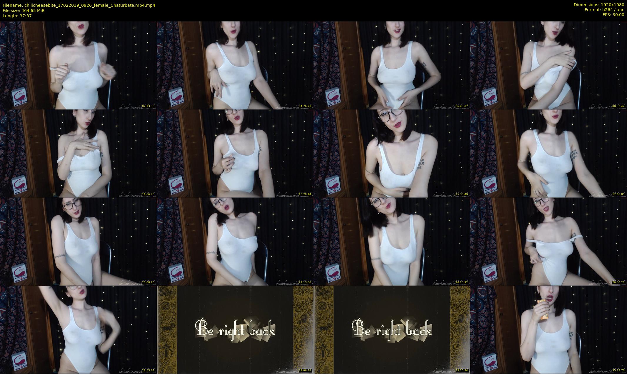 chilicheesebite — 38 minute Chaturbate female cam show recording, 1080p, Feb 17, 2019