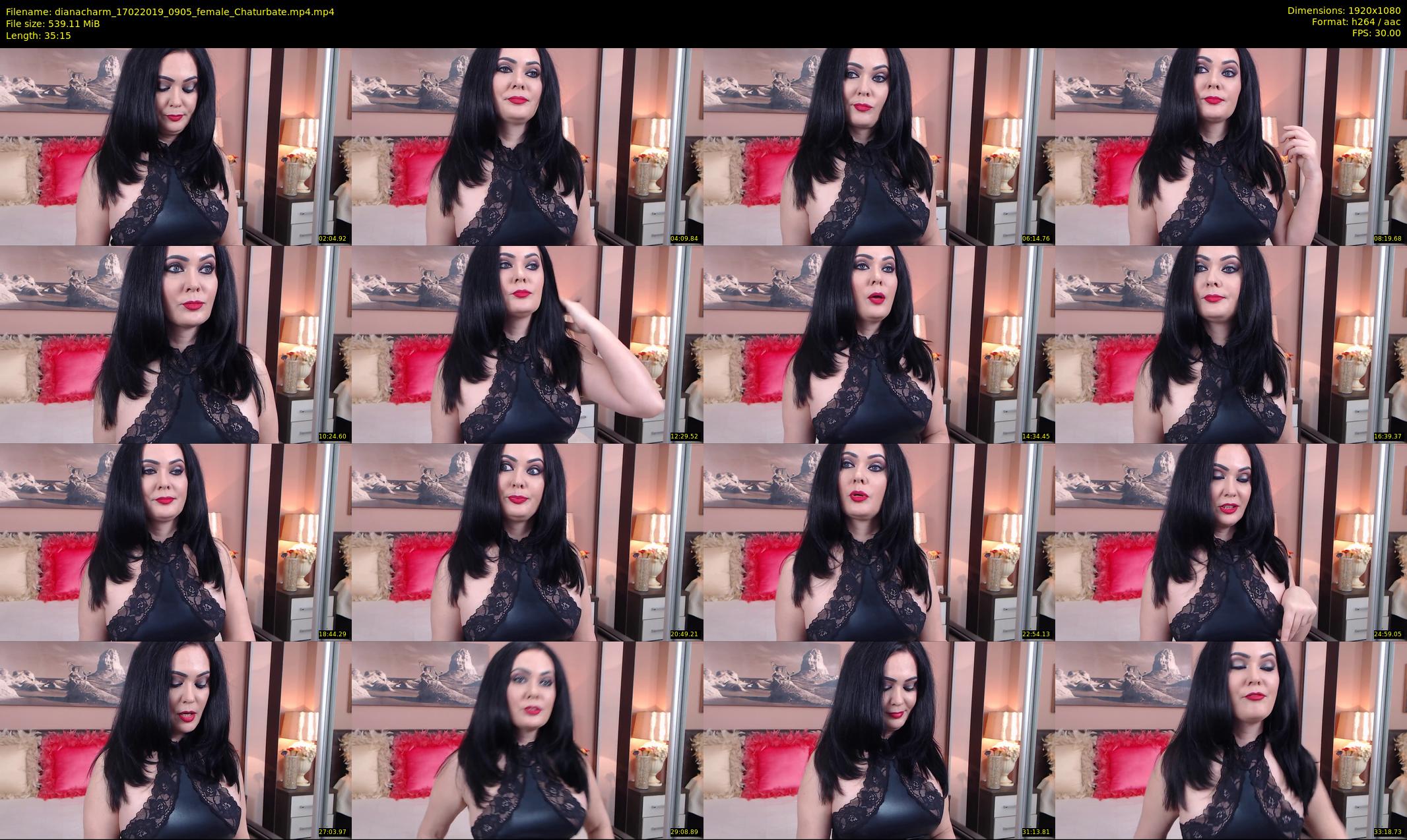 dianacharm — 36 minute Chaturbate female cam show recording, 1080p, Feb 17, 2019