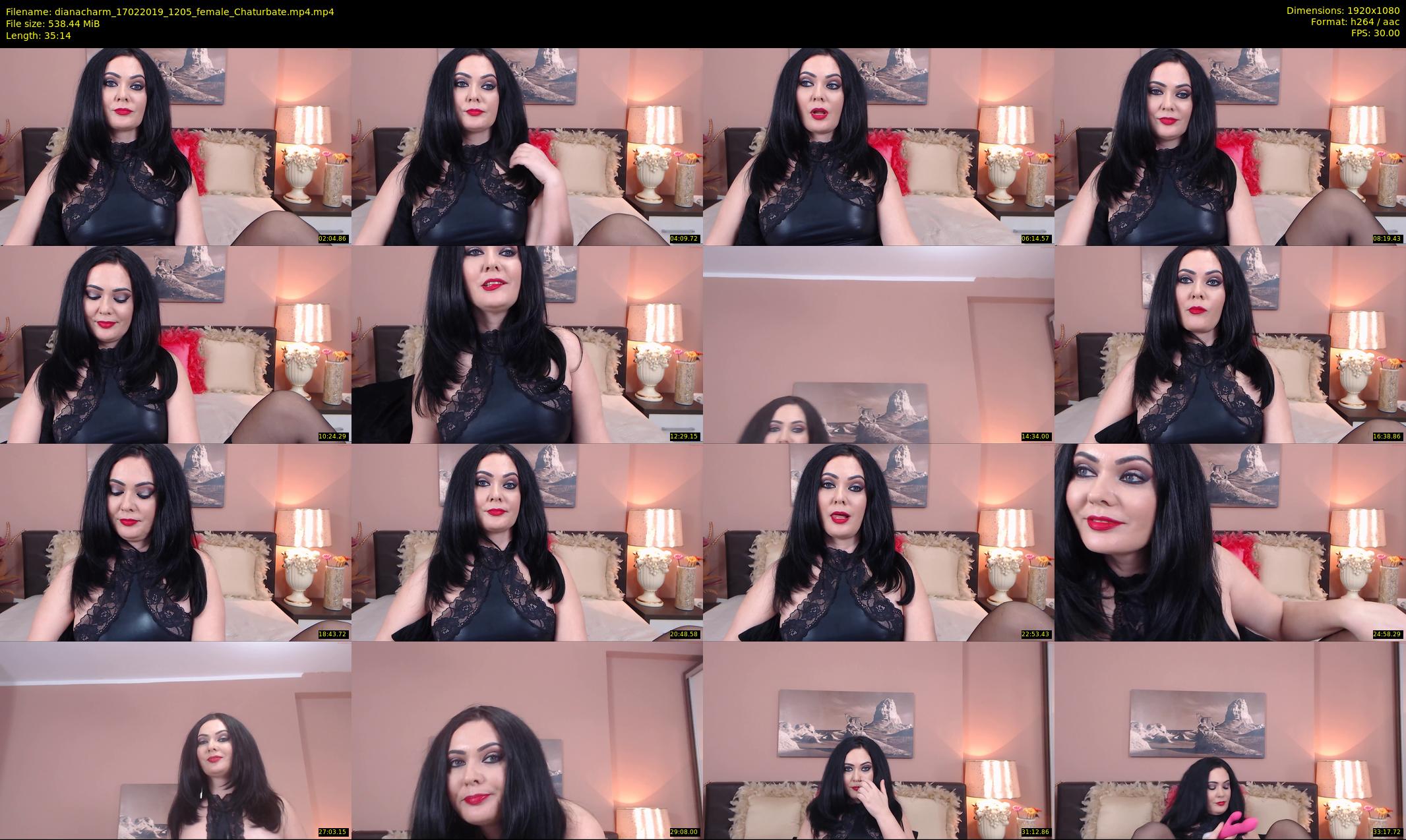 dianacharm — 36 minute Chaturbate female cam show recording, 1080p, Feb 17, 2019
