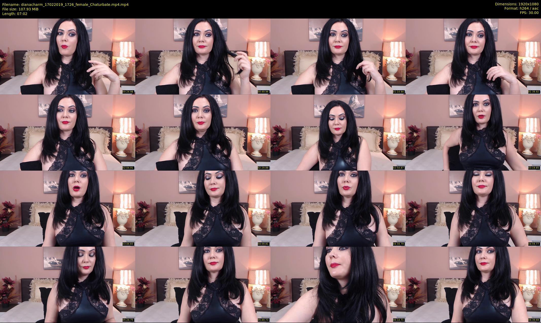 dianacharm — 8 minute Chaturbate female cam show recording, 1080p, Feb 17, 2019