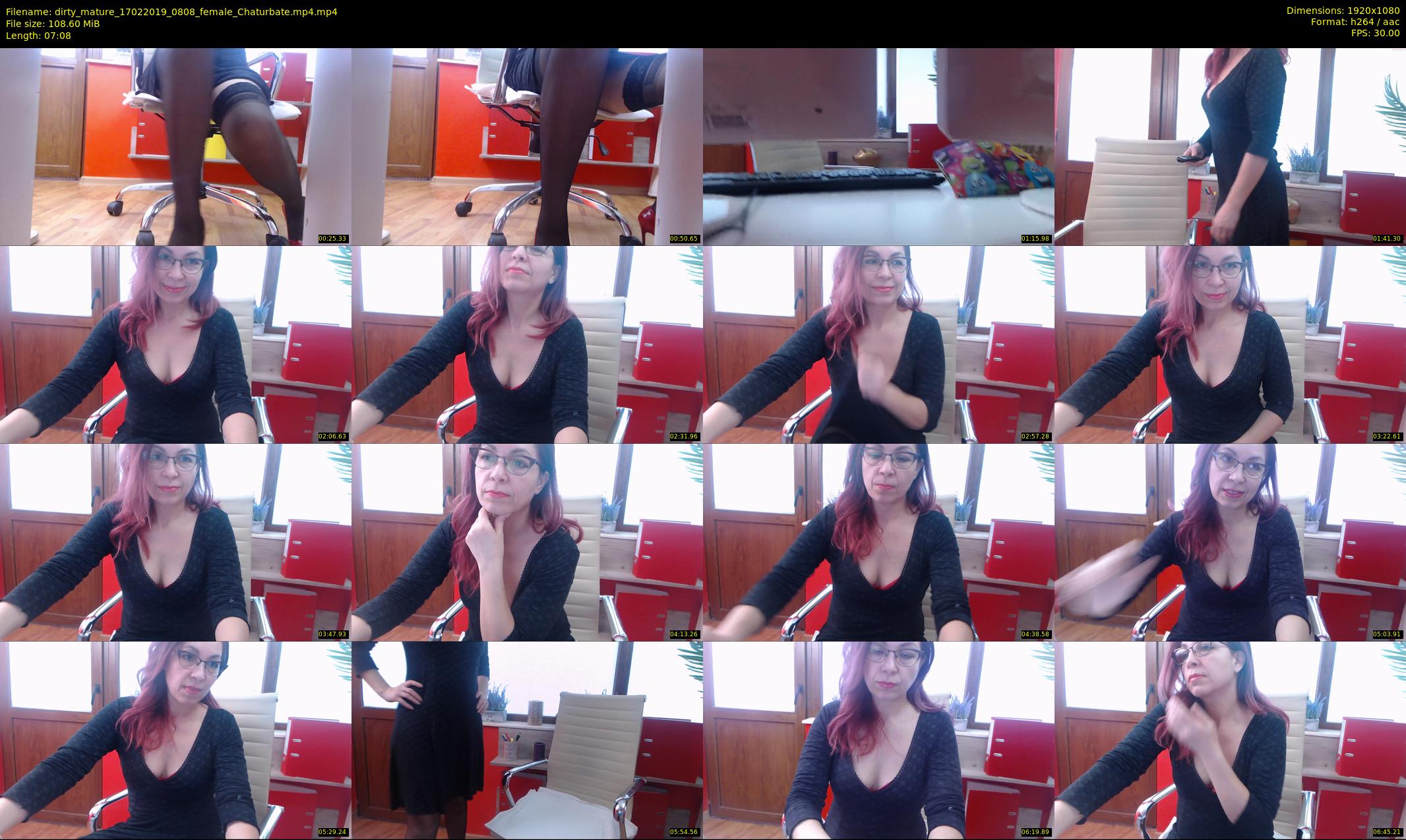 dirty_mature — 8 minute Chaturbate female cam show recording, 1080p, Feb 17, 2019