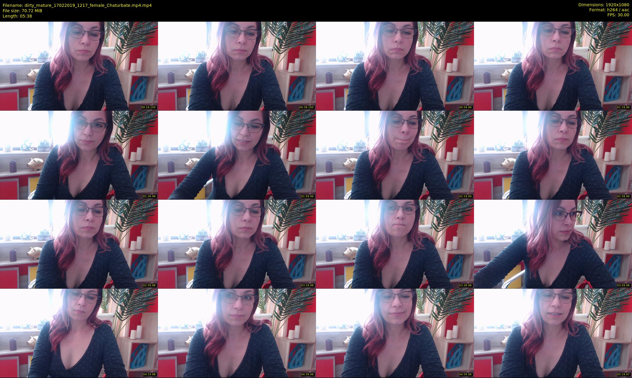 dirty_mature — 6 minute Chaturbate female cam show recording, 1080p, Feb 17, 2019